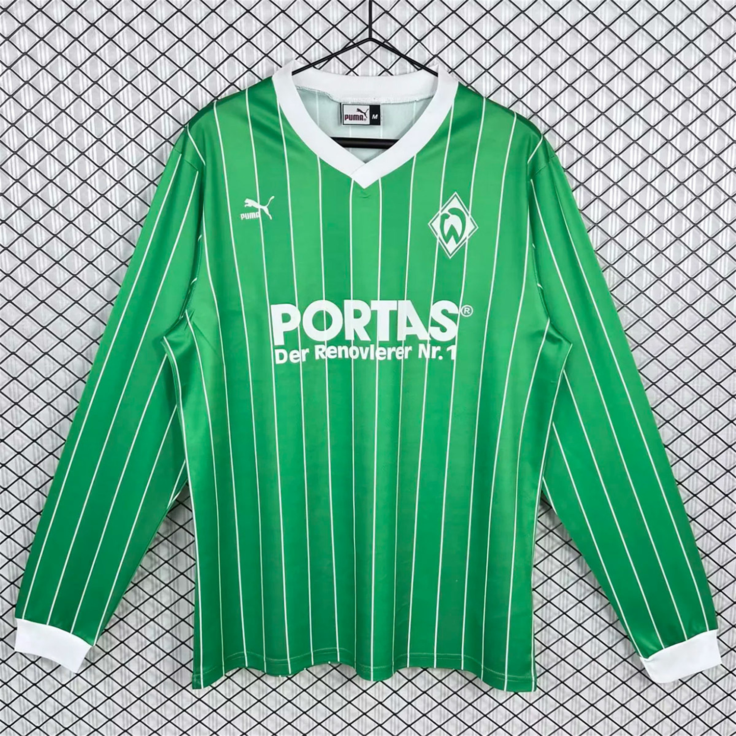 AlphaJersey-Retro Werder Bremen 1988-89 Away Long Sleeves Jersey
