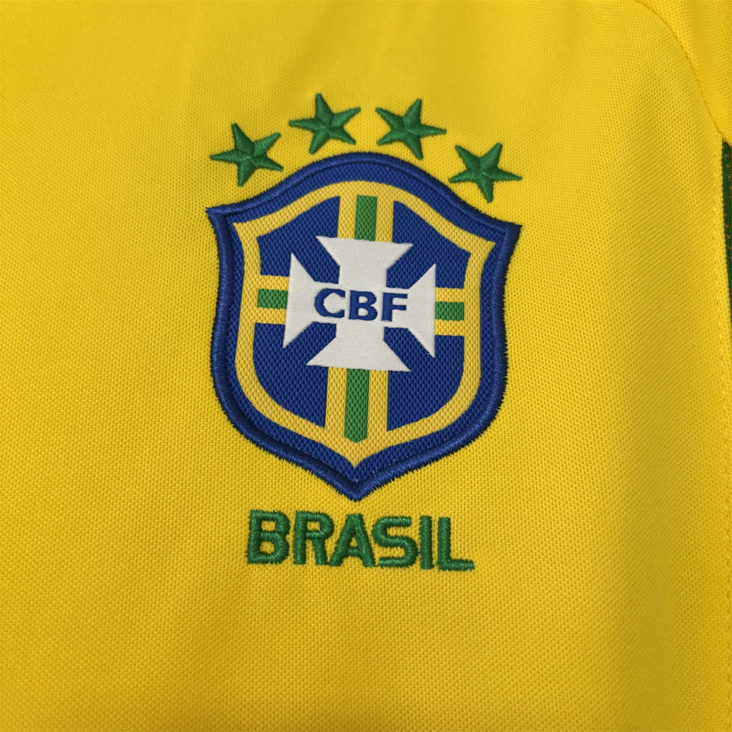 AlphaJersey-Retro Brazil 2002 Home Long Sleeves Jersey