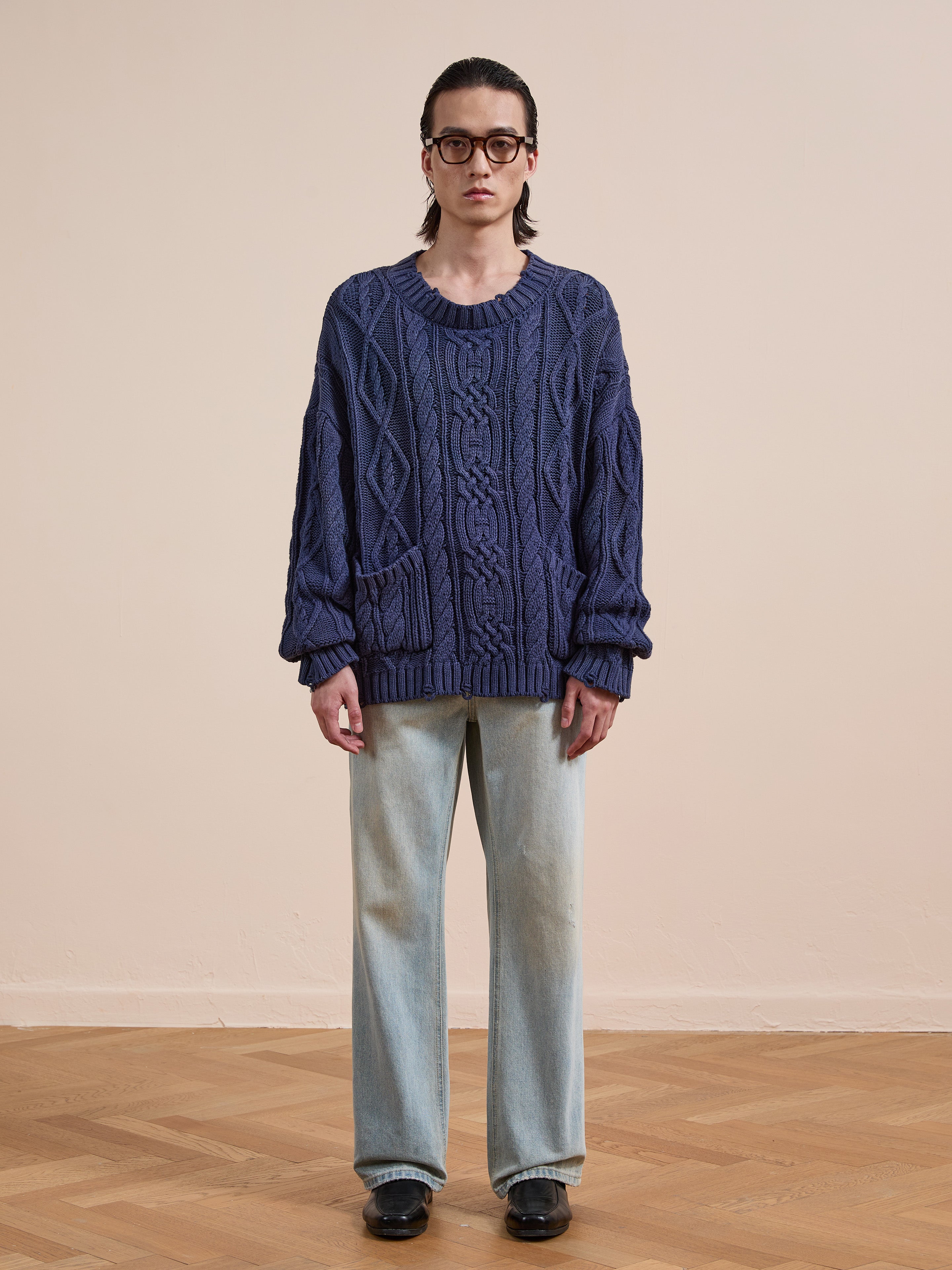 Cable Knit Pullover Sweater | Modern Menswear by yycbvcnbmmnbm