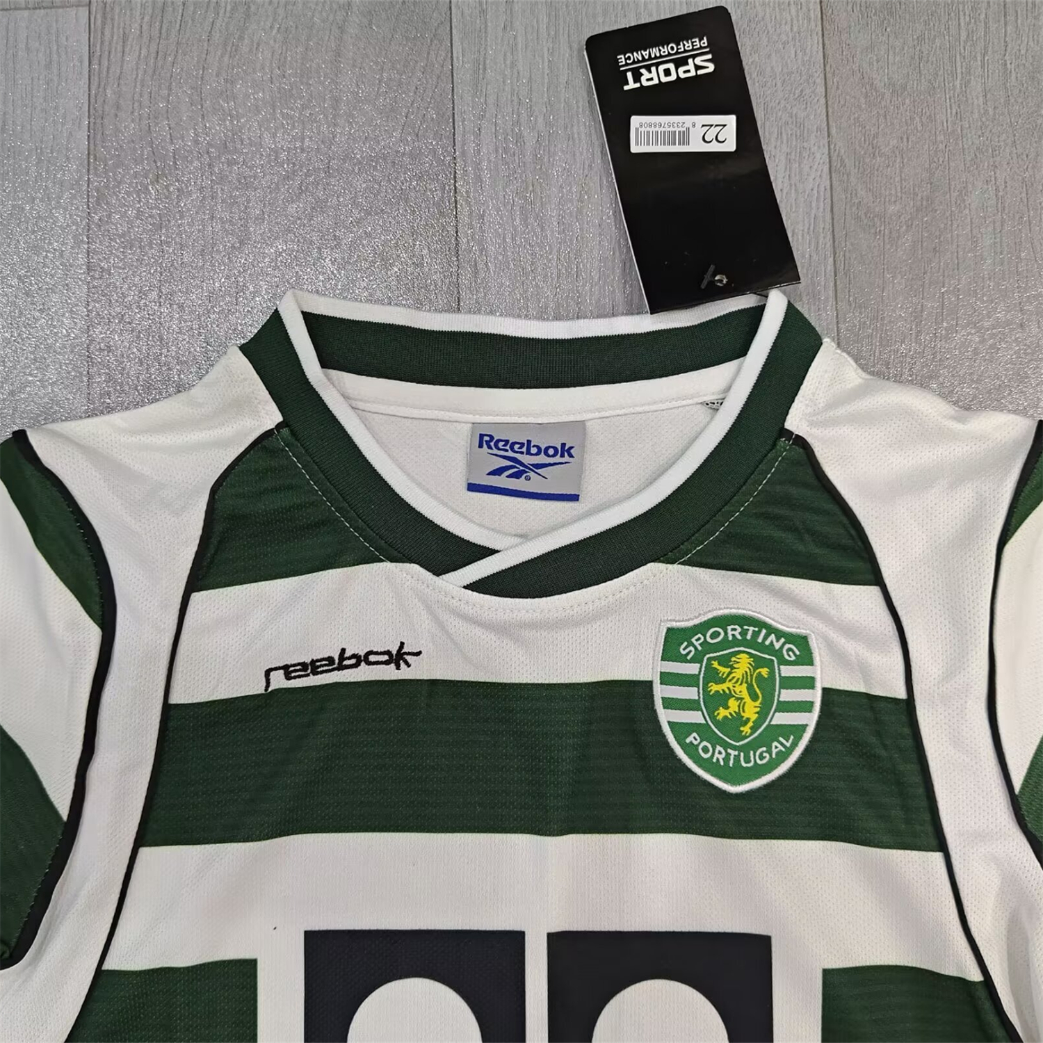 AlphaJersey-Retro Sporting CP 2001-02 Home Kids Kit