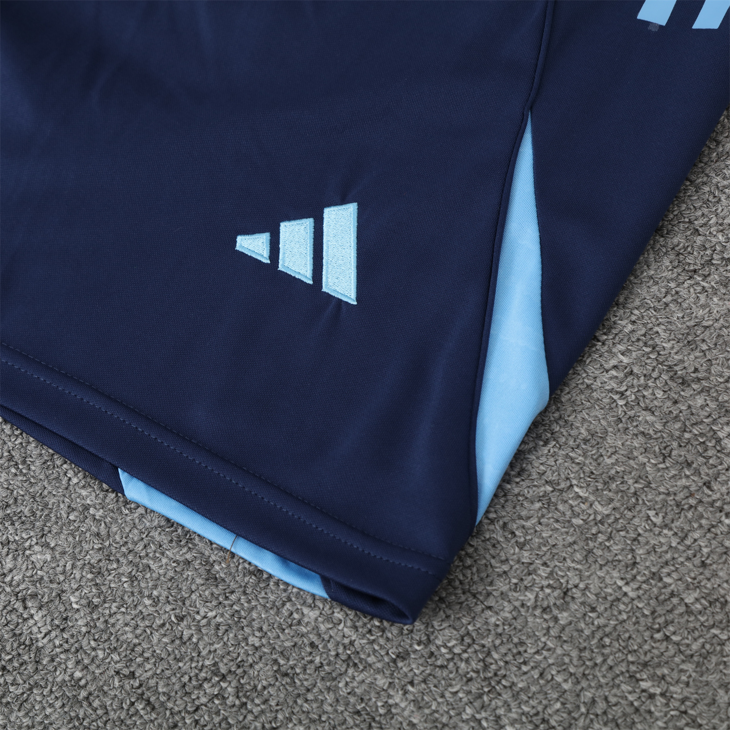 AlphaJersey-Real Madrid 25-26 Vest Training Set - Blue Water Pattern Top & Deep Blue Shorts