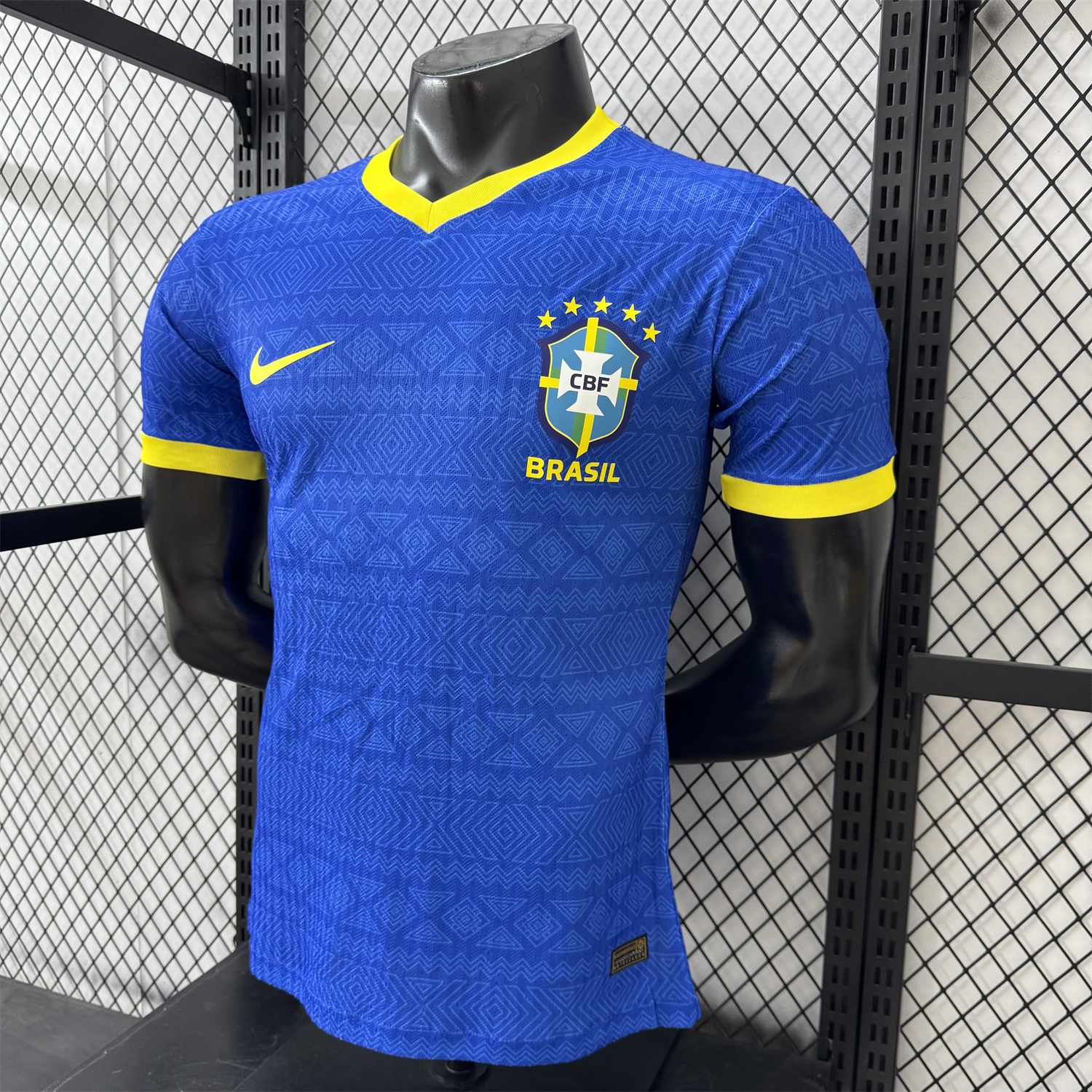 AlphaJersey-Brazil 2026 Diamond Texture Blue Special Jersey - Player Version