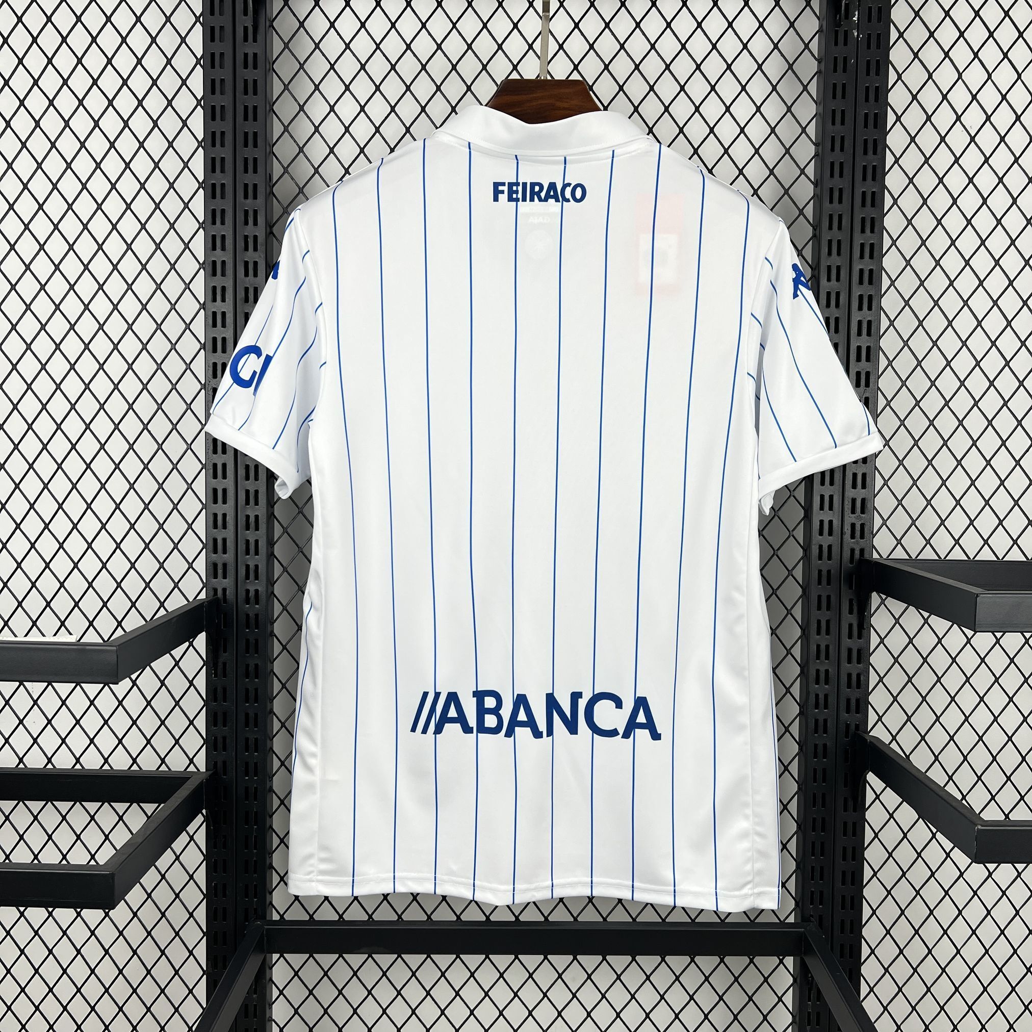AlphaJersey-Deportivo de La Coruña 25-26 Retro Style White Polo Jersey - Fans Version