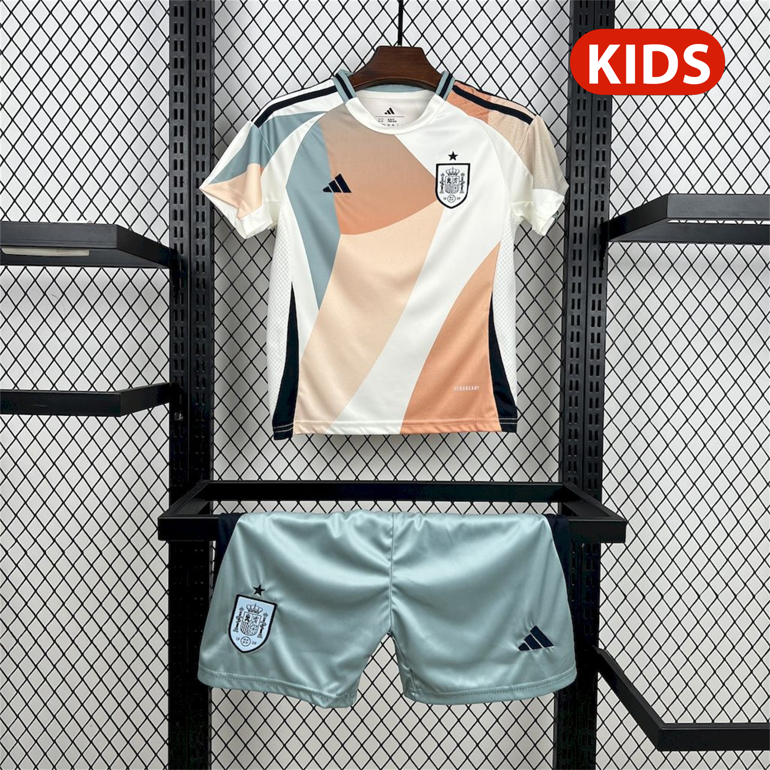 AlphaJersey-Spain 2025 Women's Team Away Kids Kit