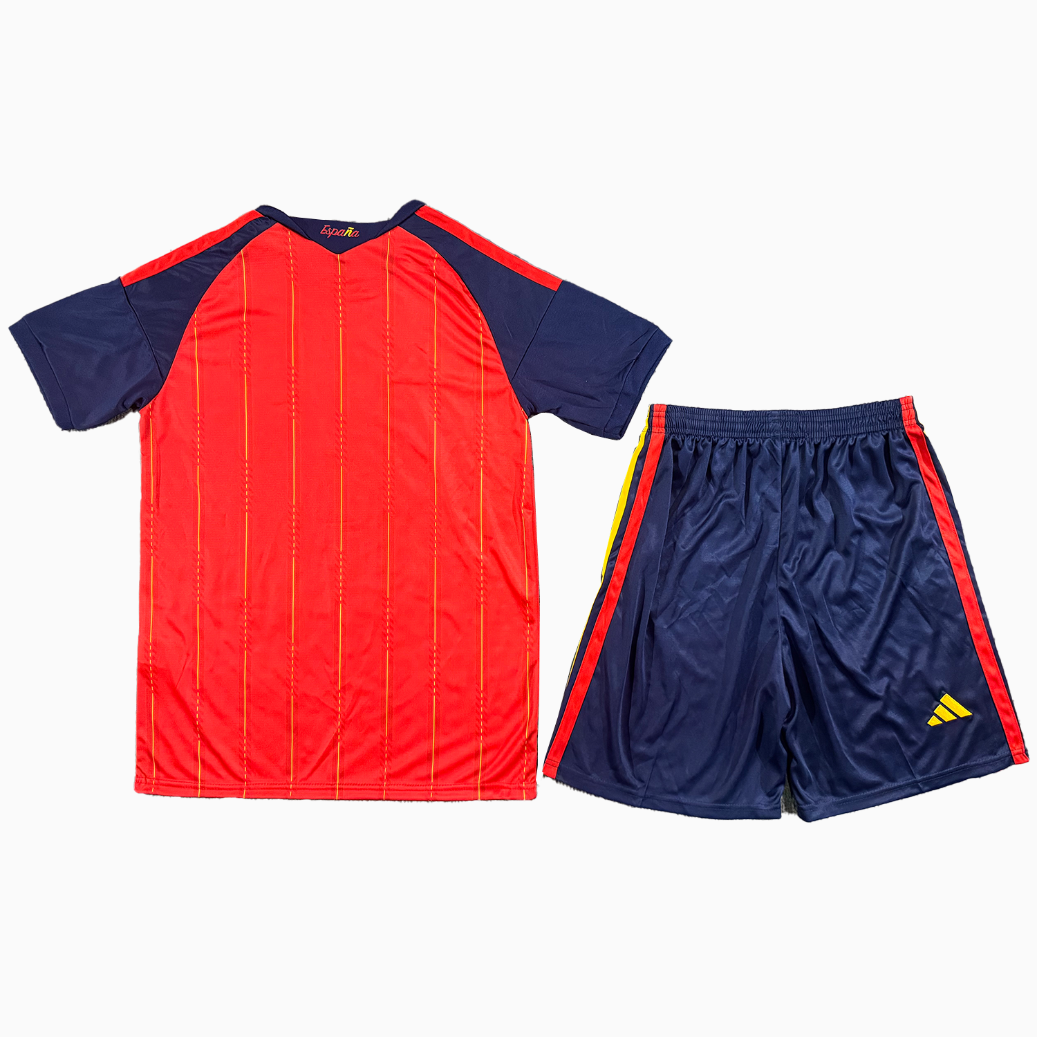 AlphaJersey-Spain 2026 Home Men's Adult Jersey Set - Fans Version