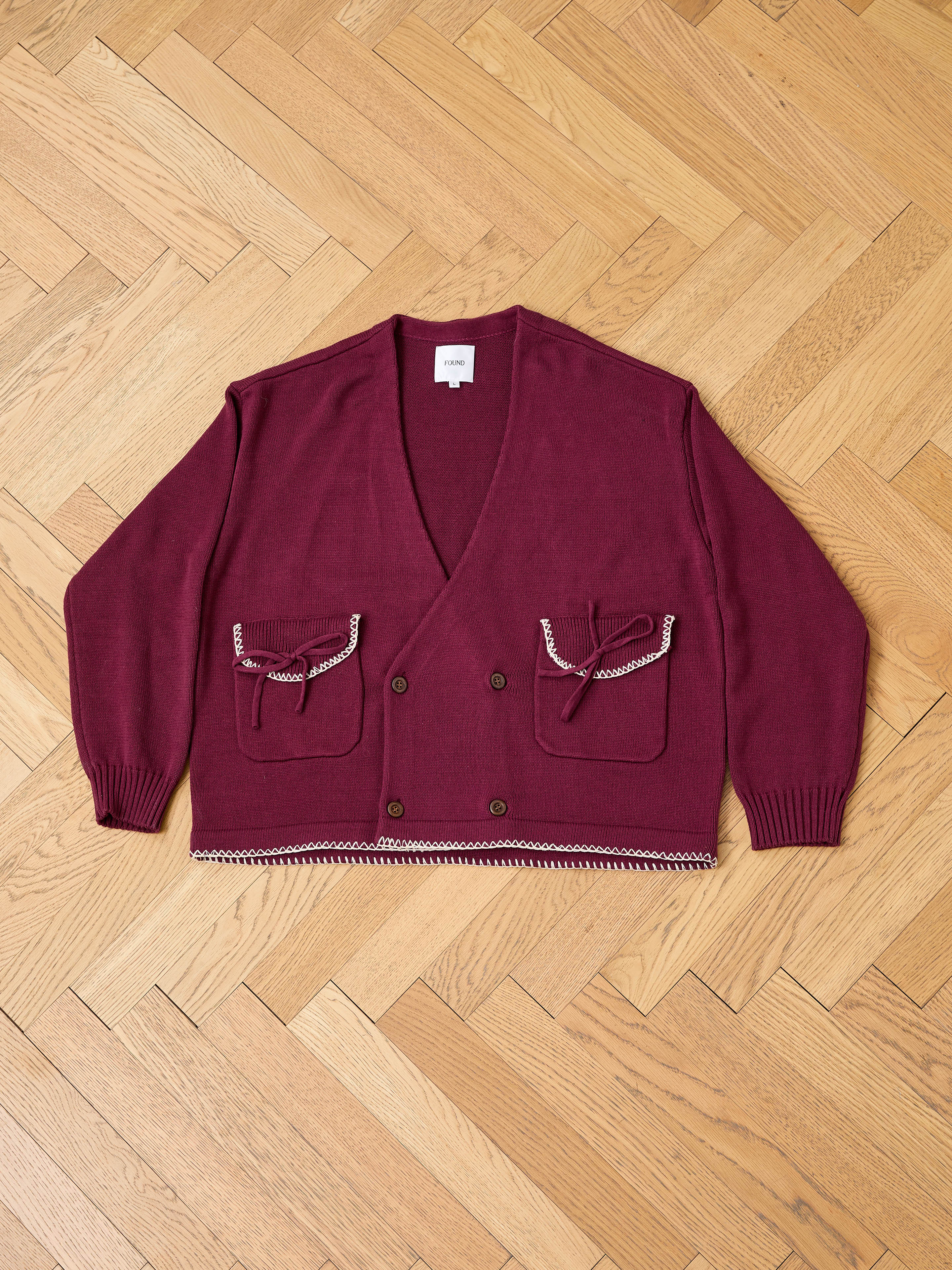 Double Breasted Bow Cardigan | Modern Menswear by yycbvcnbmmnbm