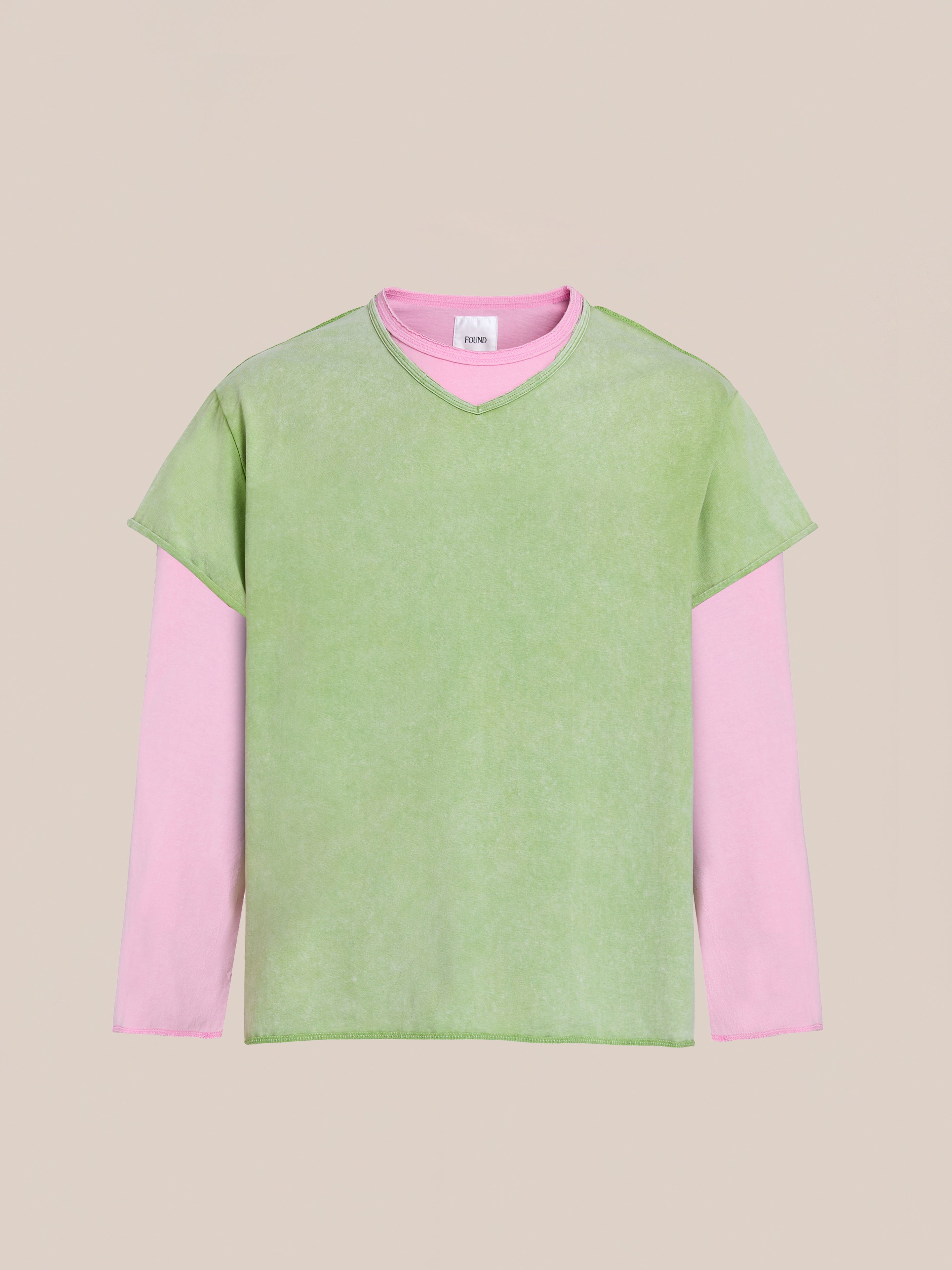 Double Layer LS Tee | Modern Menswear by yycbvcnbmmnbm