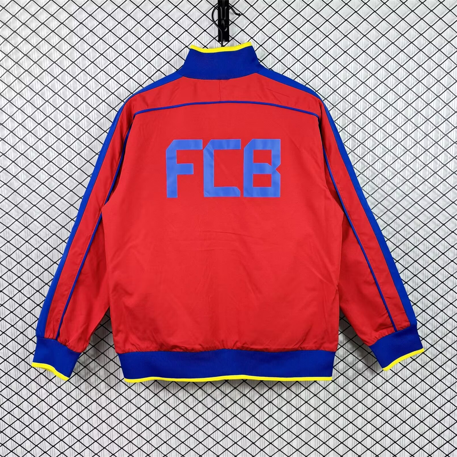 AlphaJersey-Retro Barcelona 2010-11 Windbreaker Jacket - Red