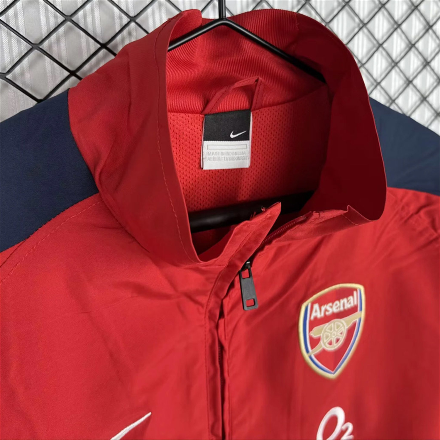 AlphaJersey-Retro Arsenal 2004-05 Home Windbreaker Jacket - Red