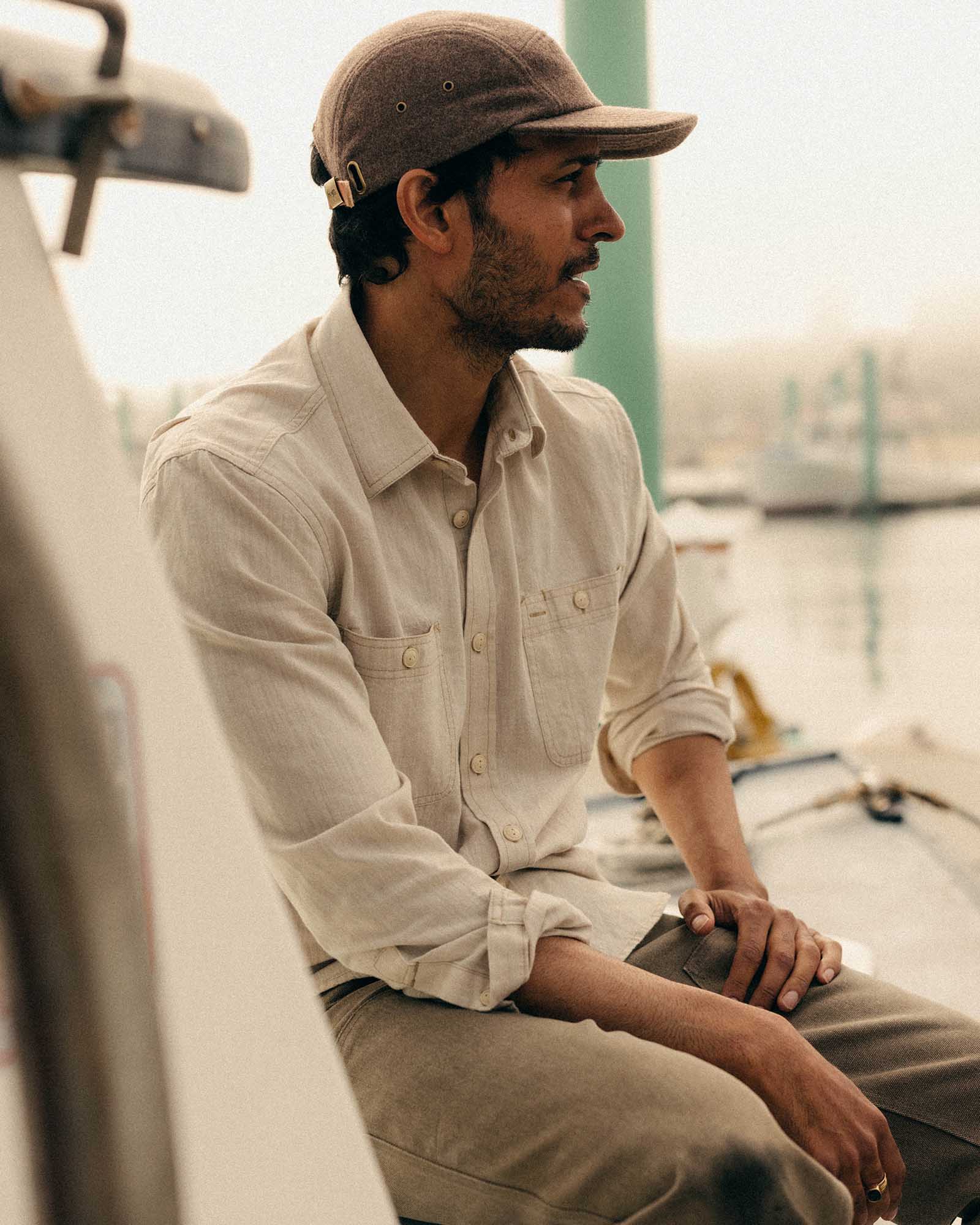 The Foundry Shirt in Natural Chambray | Modern Menswear by yycbvcnbmmnbm