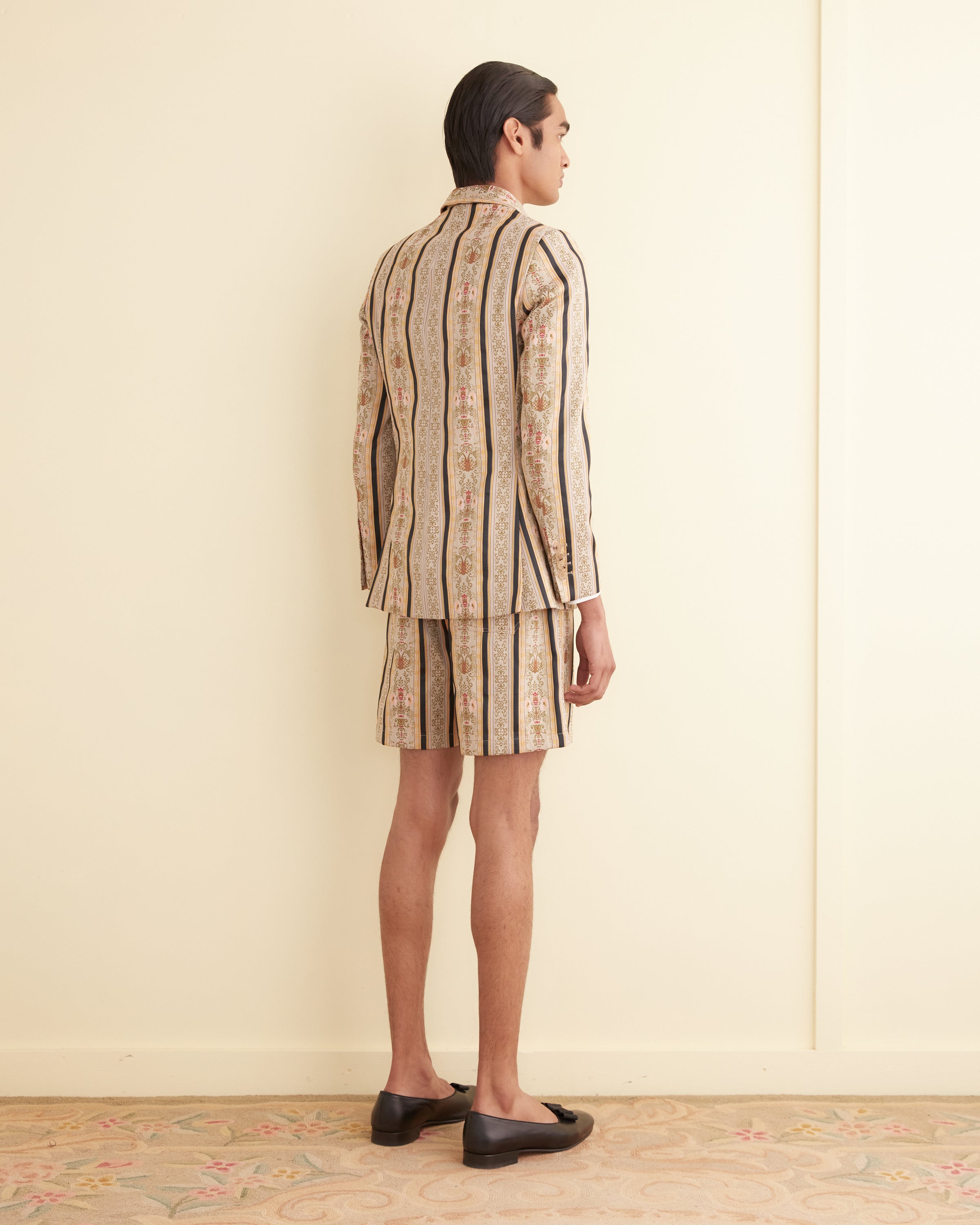 Floret Brocade Single-Breasted Suit Jacket | Modern Menswear by yycbvcnbmmnbm