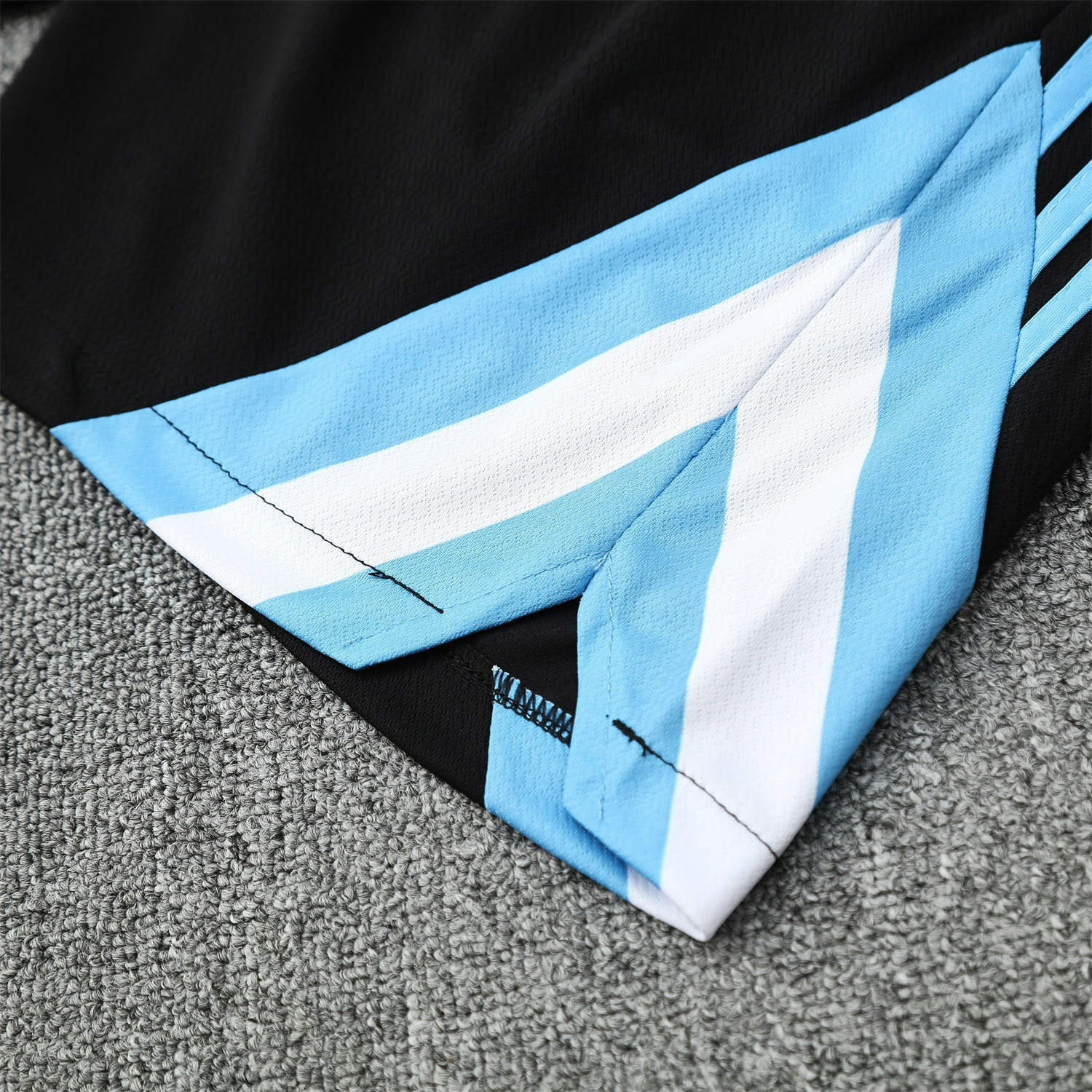 AlphaJersey-Argentina 25-26 Short-Sleeve Training Set - Black Top & Black Shorts