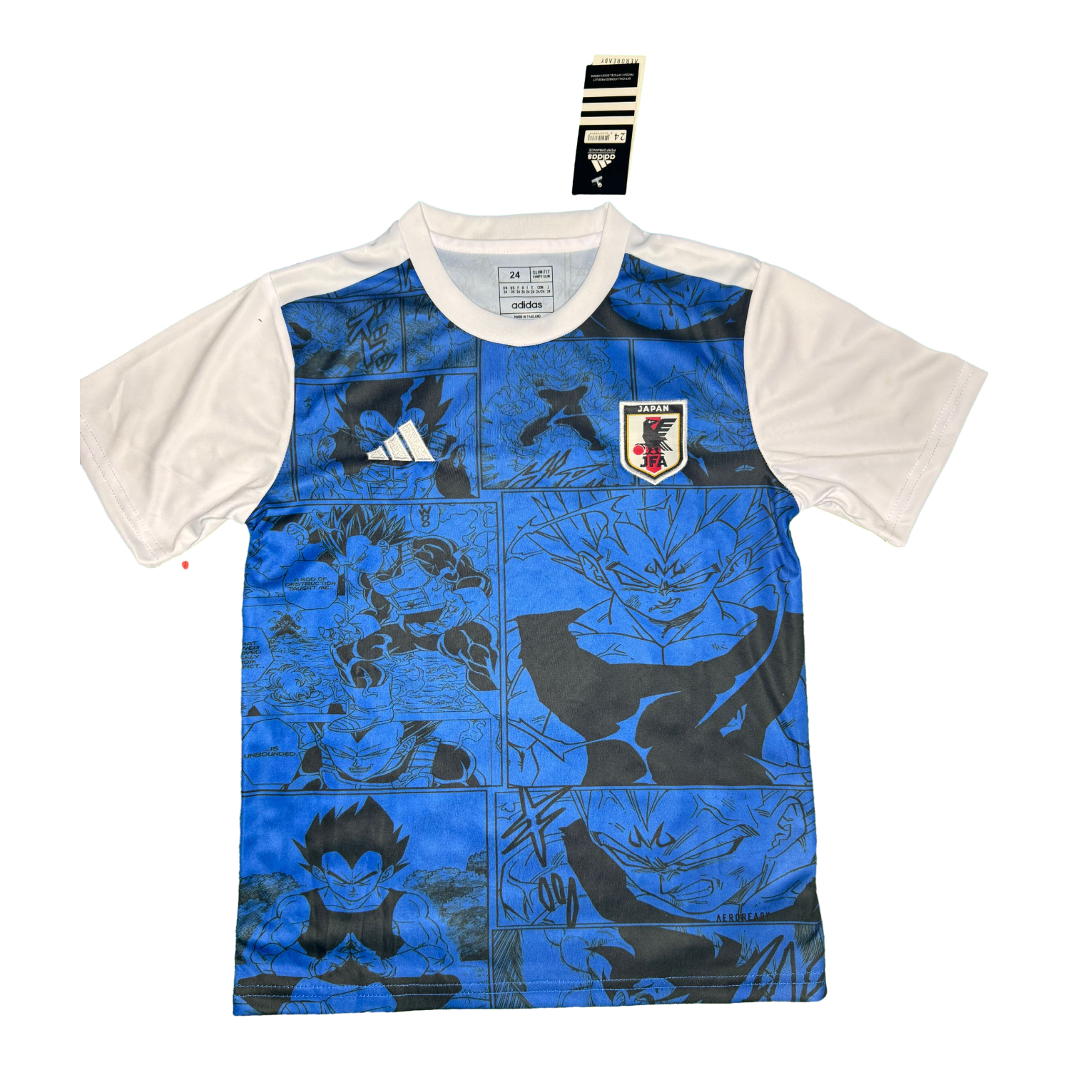 AlphaJersey-Japan 25-26 Vegeta Blue And Black Special Kids Kit