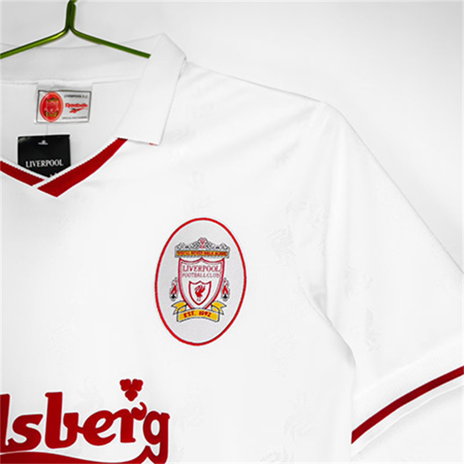 AlphaJersey-Retro Liver.pool 1996-97 Away White Jersey