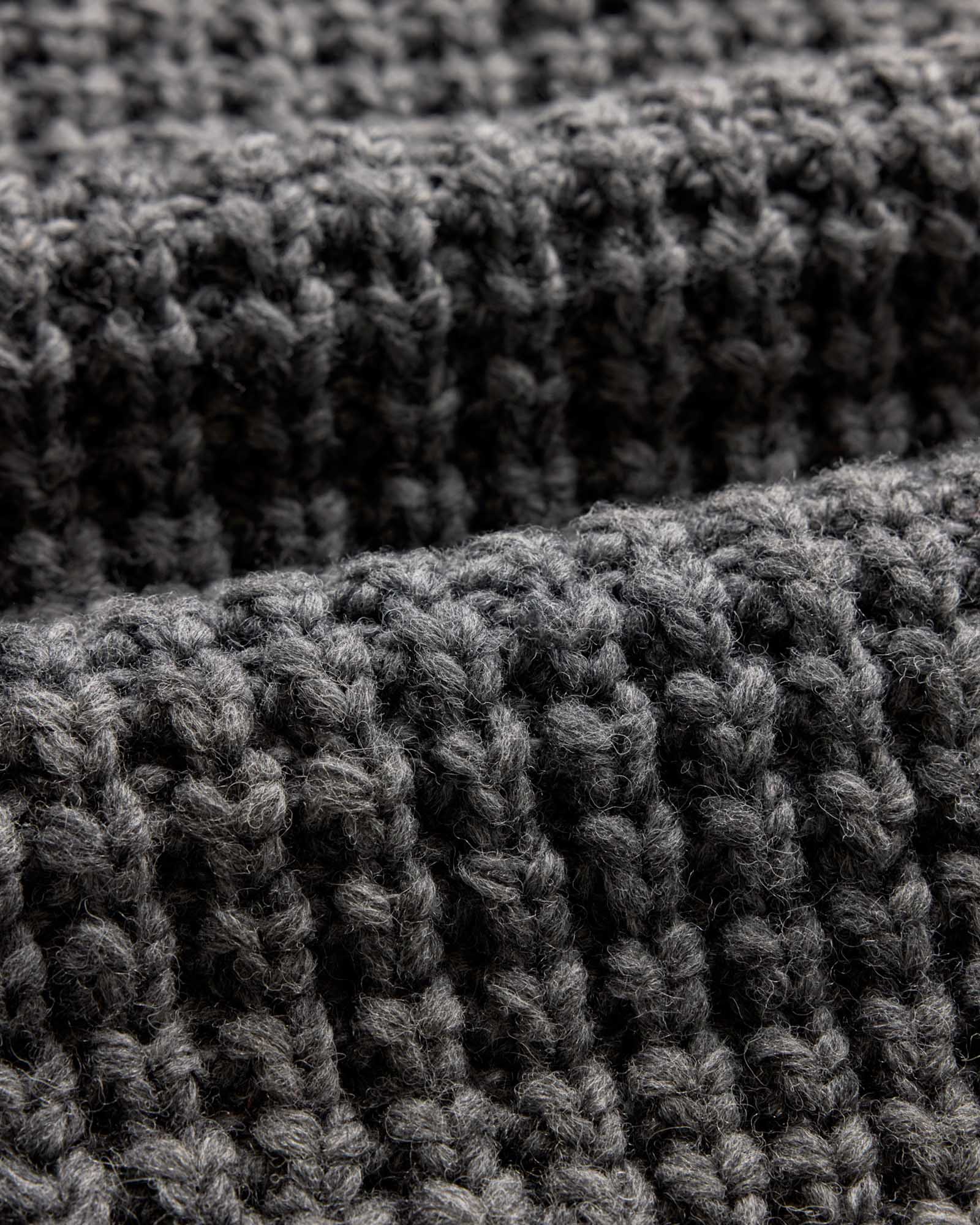 The Seawall Hand-Knit Sweater in Heather Graphite | Modern Menswear by yycbvcnbmmnbm