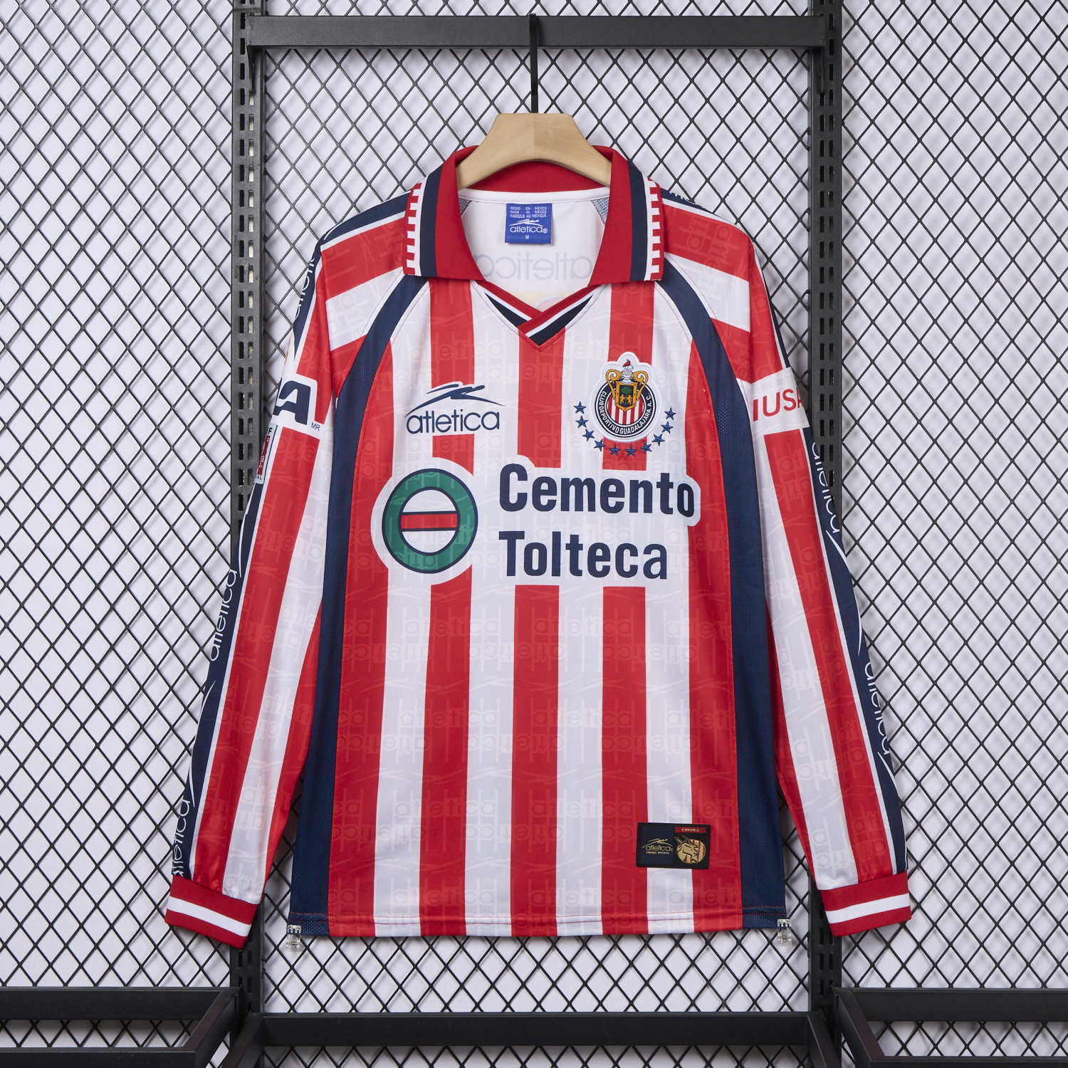 AlphaJersey-Retro Chivas de Guadalajara 1999-00 Home Long Sleeves Jersey