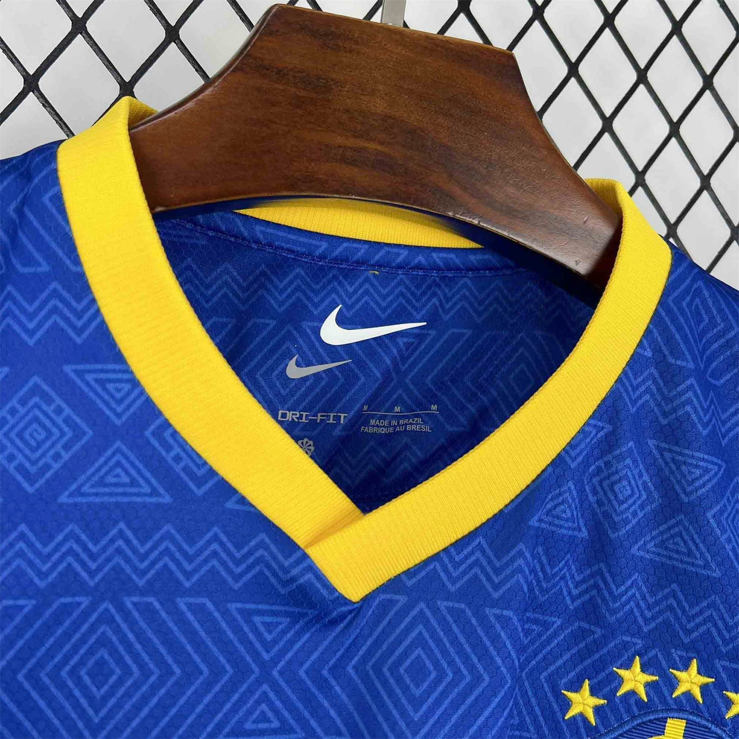 AlphaJersey-Brazil 2026 Diamond Texture Blue Special Jersey - Fans Version