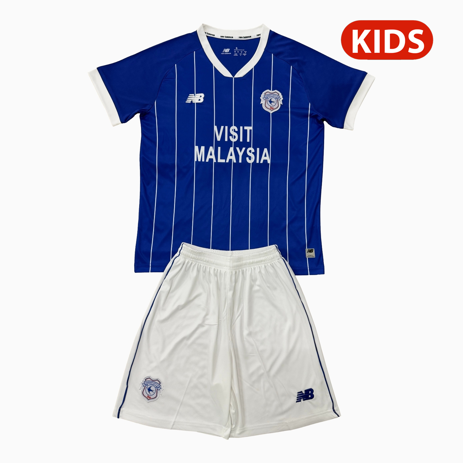 AlphaJersey-Cardiff City 25-26 Home Kids Kit