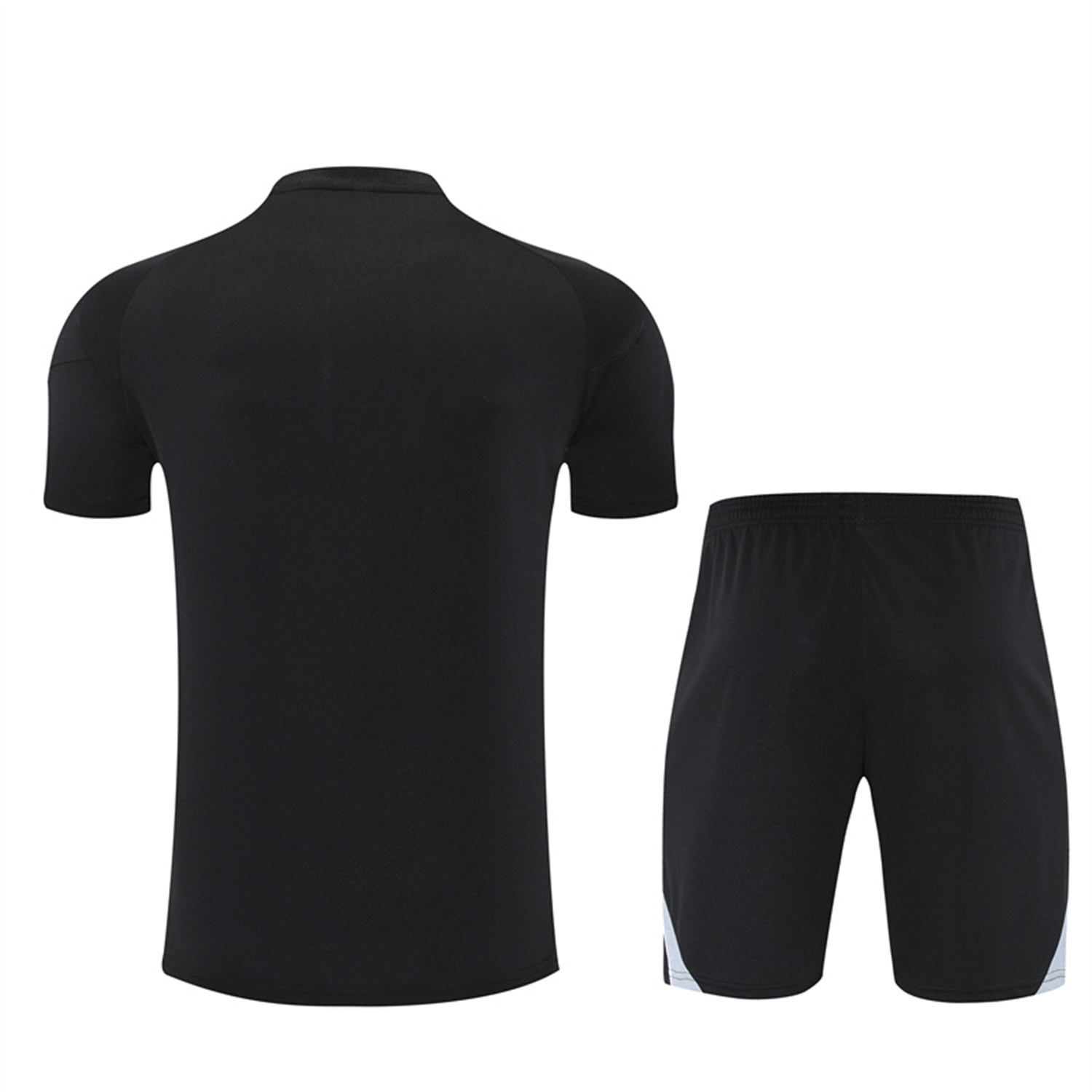 AlphaJersey-Argentina 25-26 Pre-Match Short-Sleeve Training Set - Black Top & Shorts