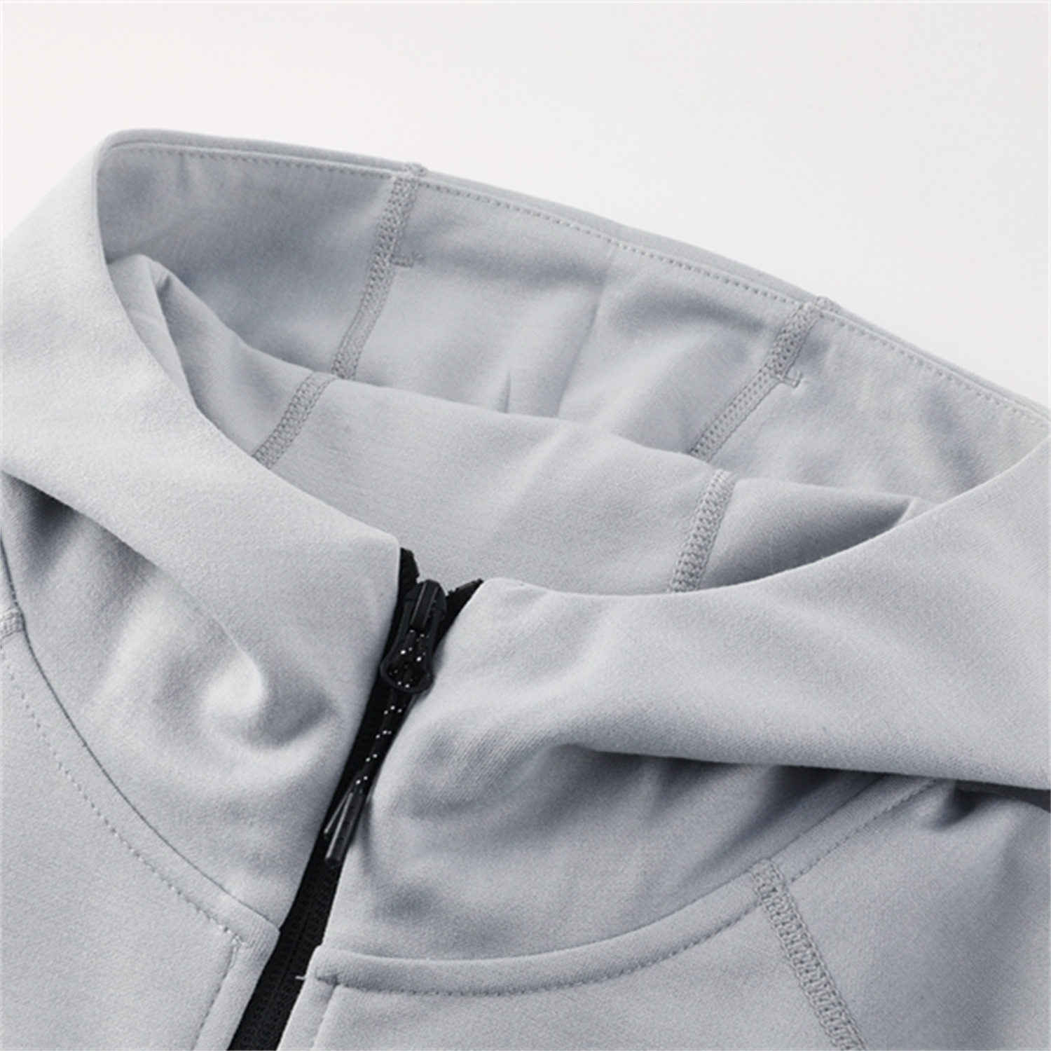 AlphaJersey-Barcelona 25-26 Hooded Jacket Training Tracksuit - Grey Jackets & Pants