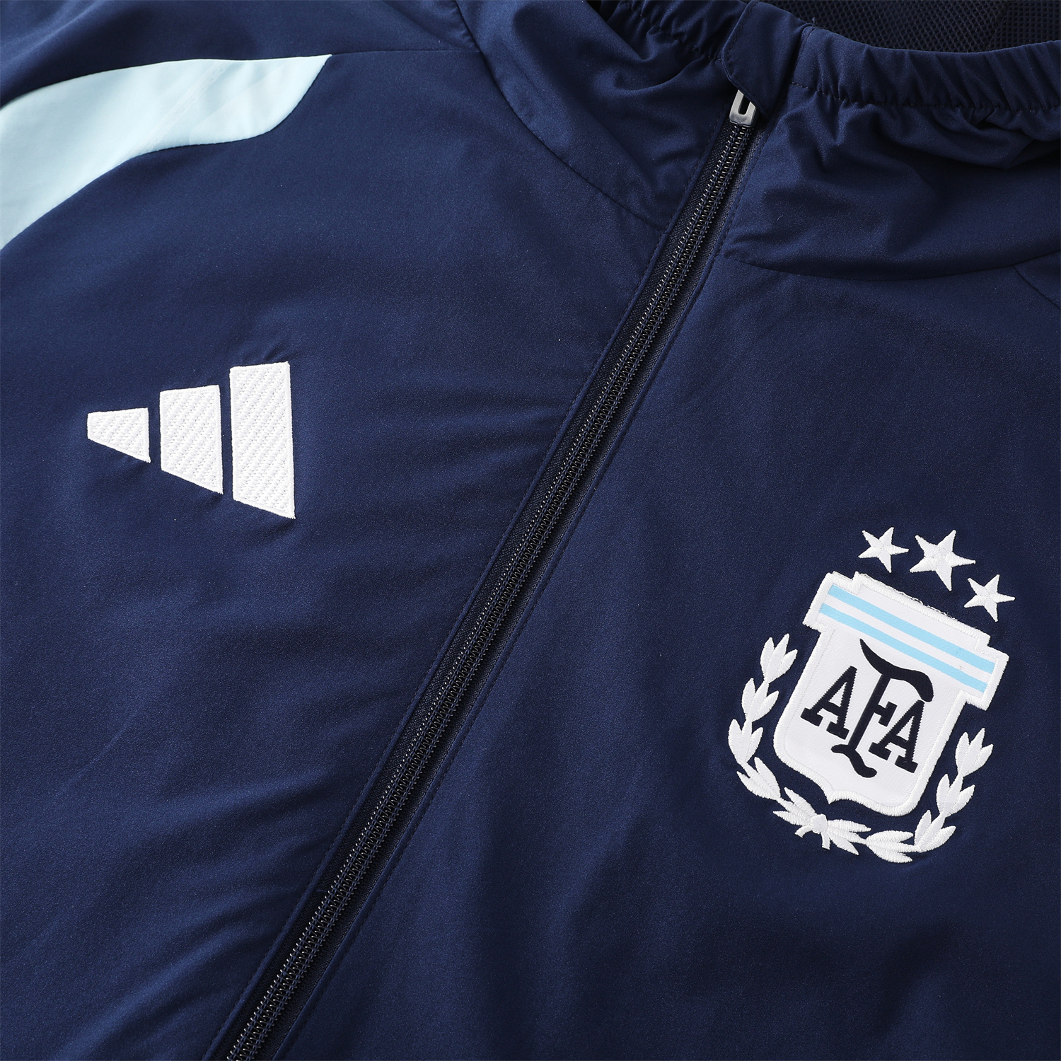 AlphaJersey-Argentina 2026 Hooded Windbreaker Training Set - Dark Blue Top & Pants
