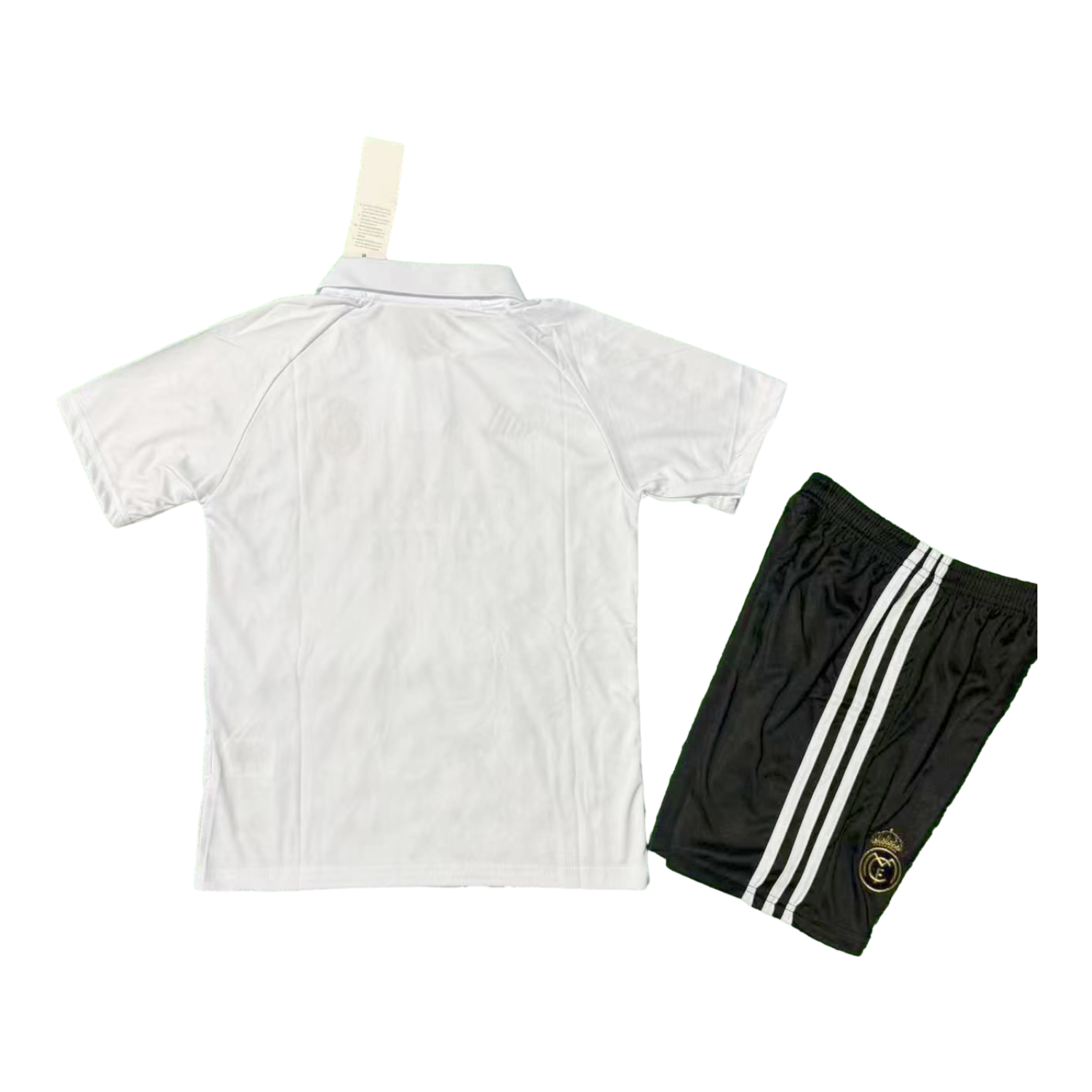 AlphaJersey-Real Madrid 25-26 Black Dragon White Special Polo Kids Kit