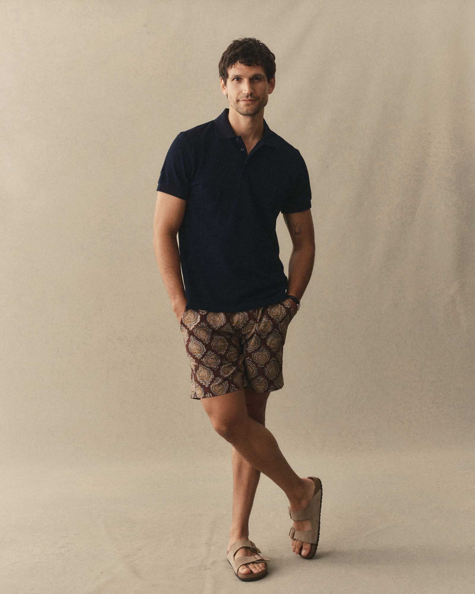 The Pacific Polo in Rinsed Indigo Pique | Modern Menswear by yycbvcnbmmnbm