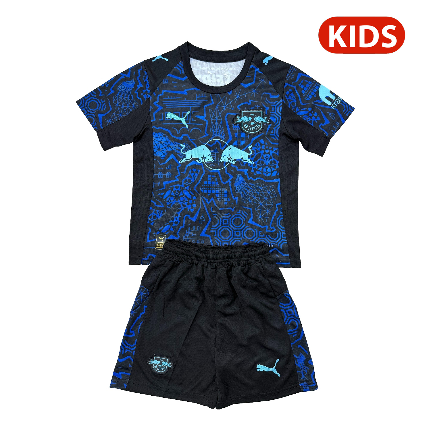 AlphaJersey-RB Leipzig 25-26 Blue Special Kids Kit