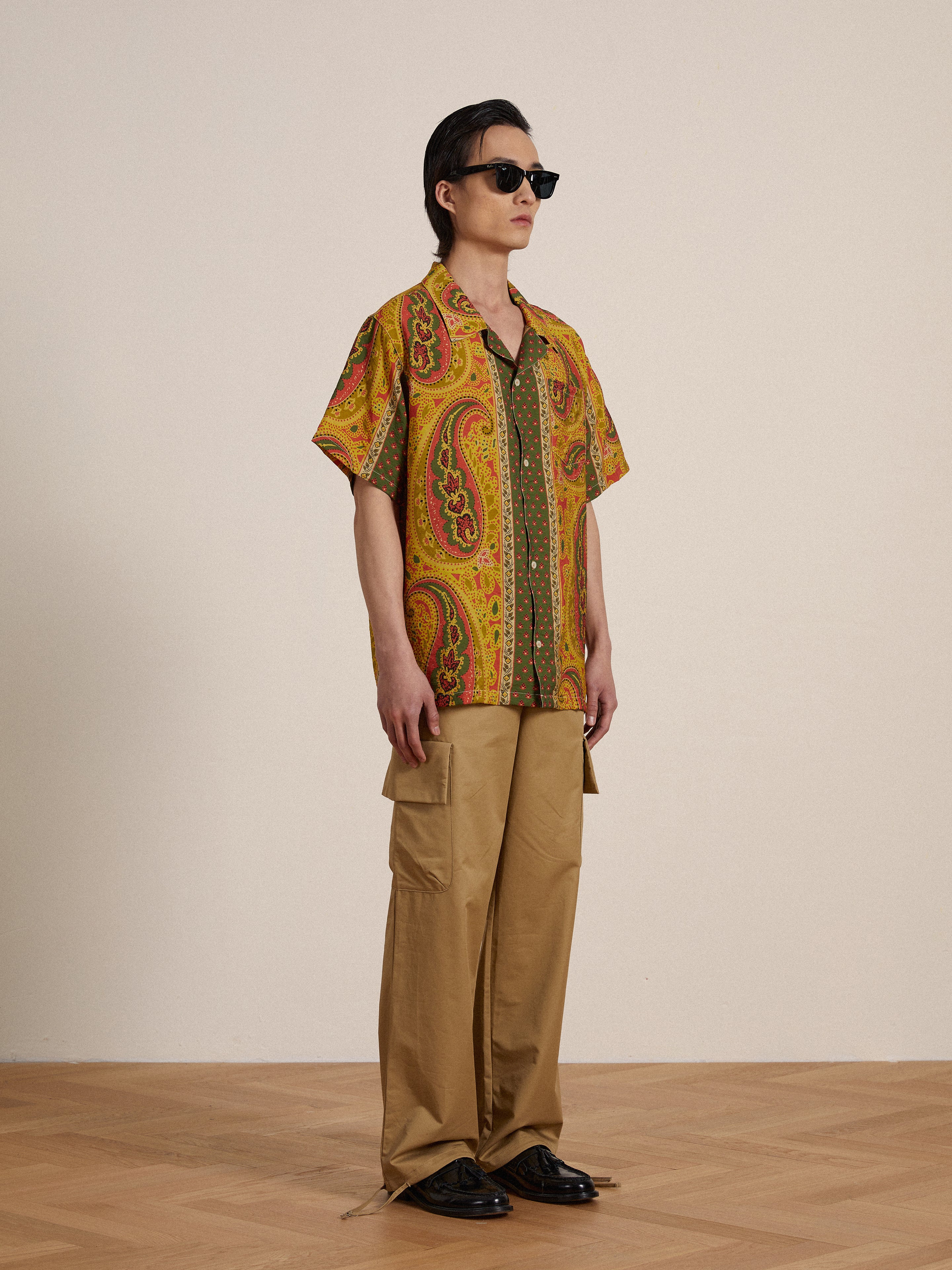 Pench Paisley SS Camp Shirt | Modern Menswear by yycbvcnbmmnbm