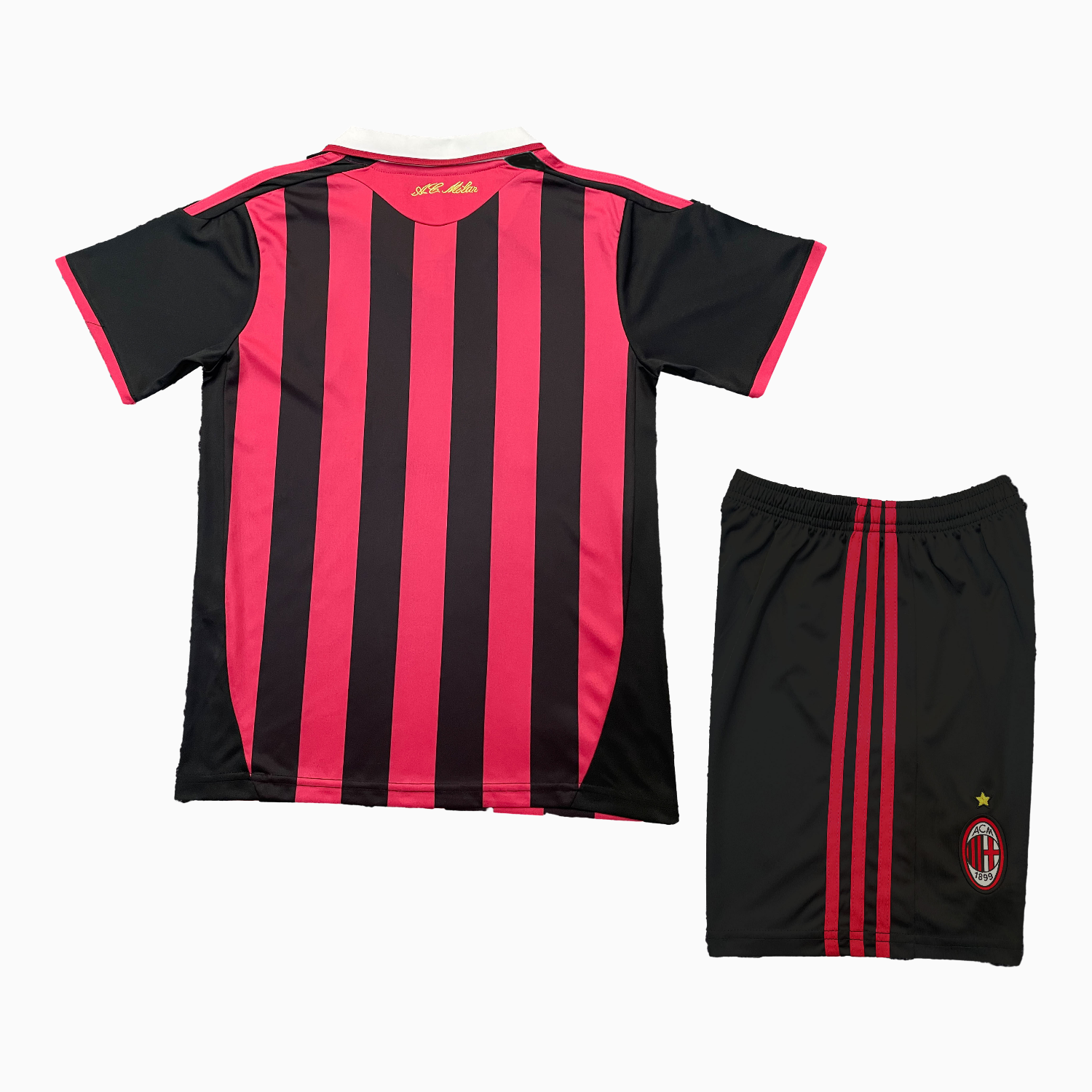 AlphaJersey-Retro AC Milan 2009-10 Home Red Kids Kit