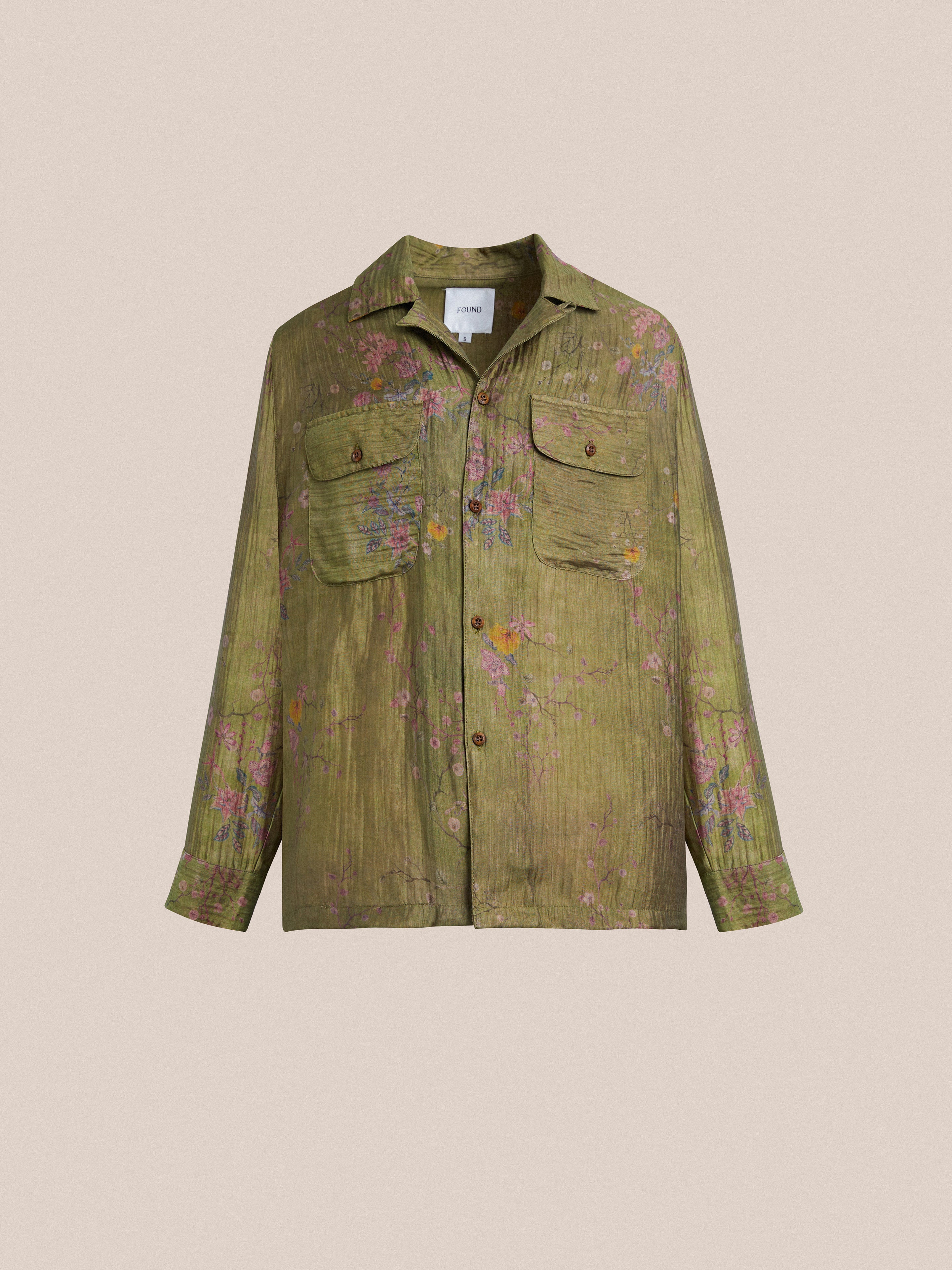 Floral Moss LS Camp Shirt | Modern Menswear by yycbvcnbmmnbm