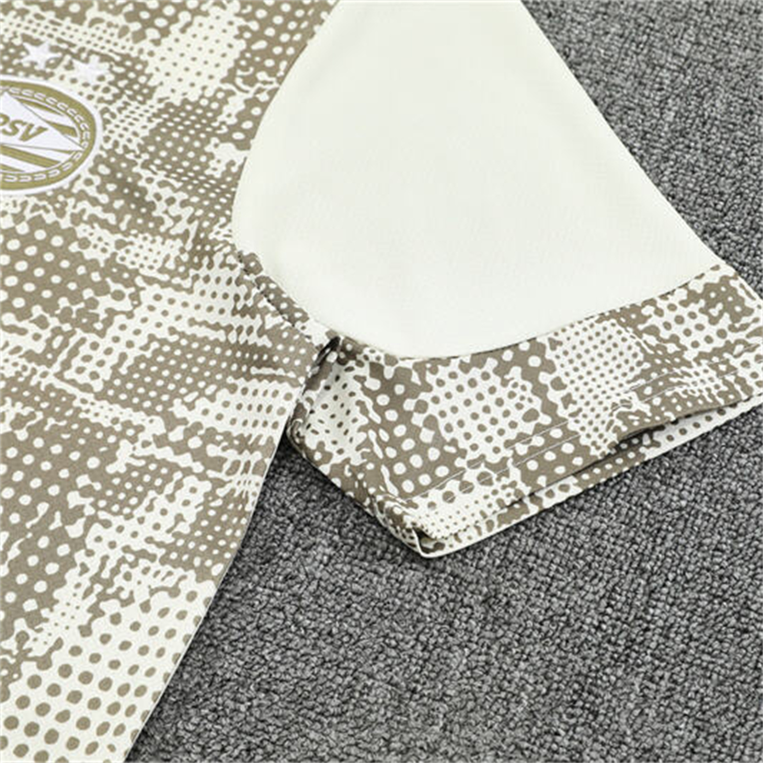 AlphaJersey-PSV Eindhoven 25-26 Short-Sleeve Training Set - Khaki Top & Black Shorts