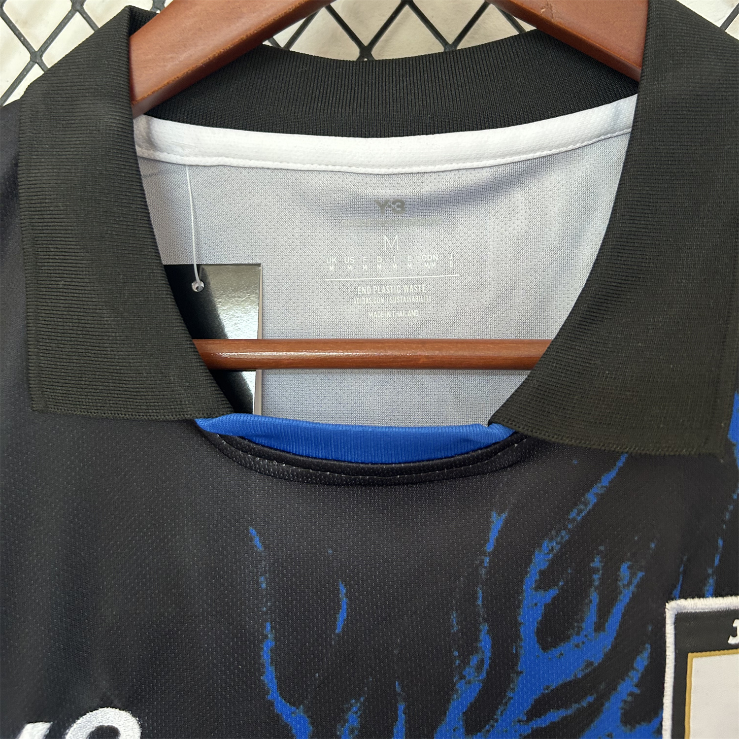 AlphaJersey-Japan 25-26 Y-3 Blue Flame Black Special Jersey - Fans Version