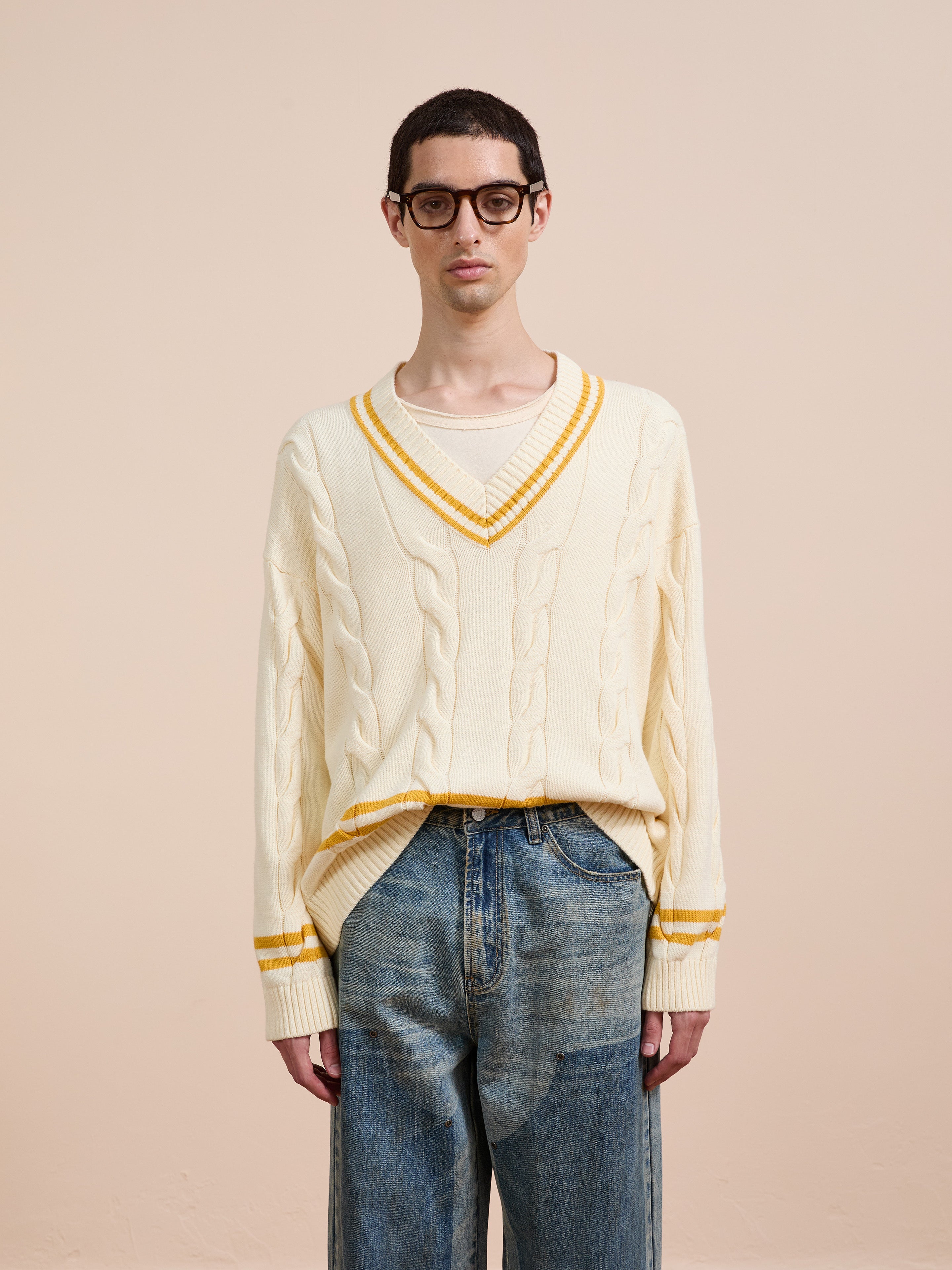 V-Neck Cricket Sweater | Modern Menswear by yycbvcnbmmnbm