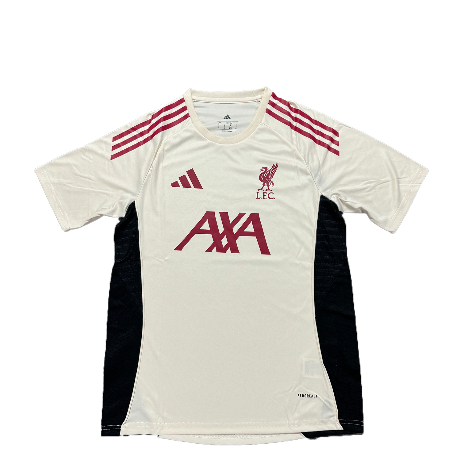 AlphaJersey-Liver.pool 25-26 AXA White Training Jersey - Fans Version