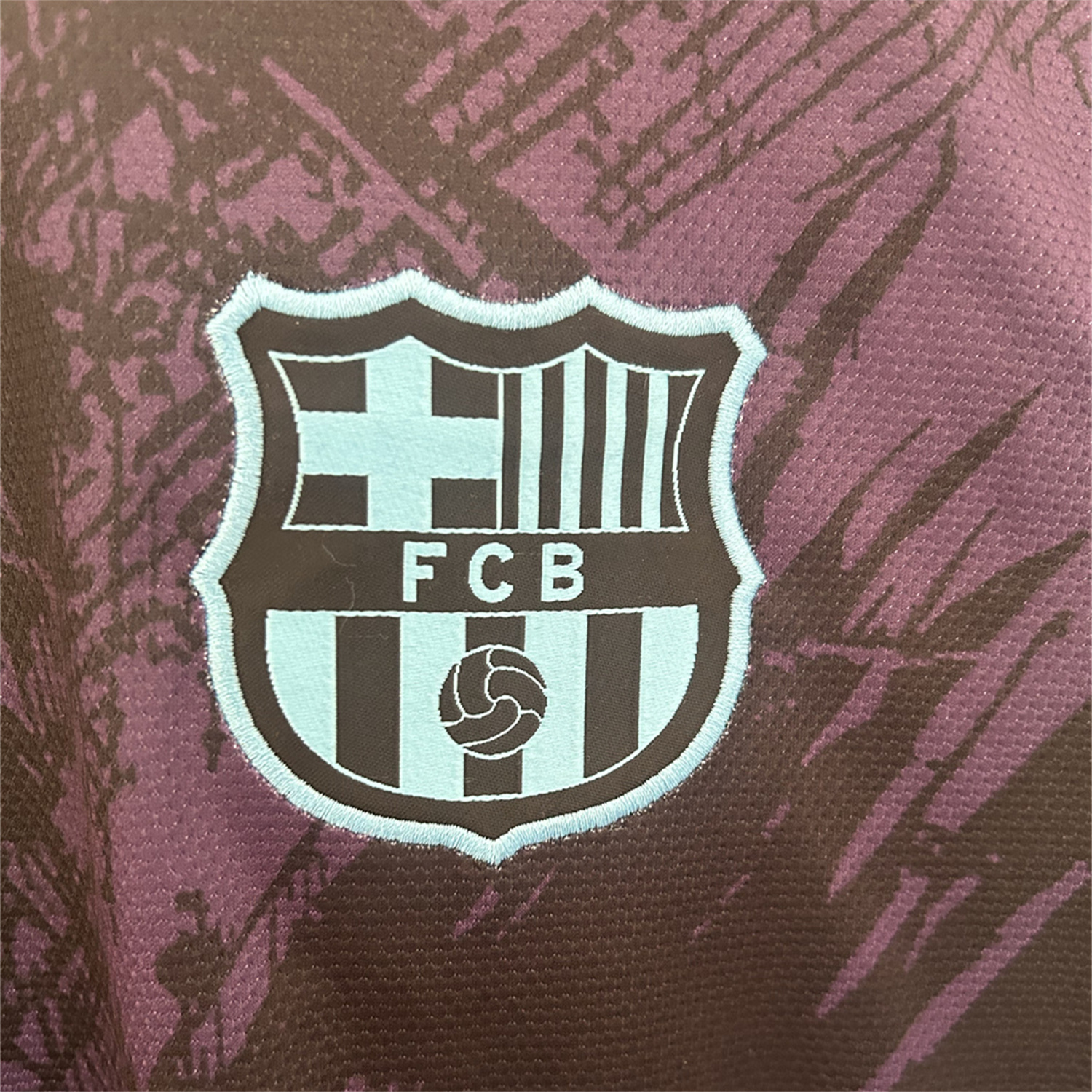AlphaJersey-Barcelona 25-26 Purple Lion Black Jersey - Fans Version