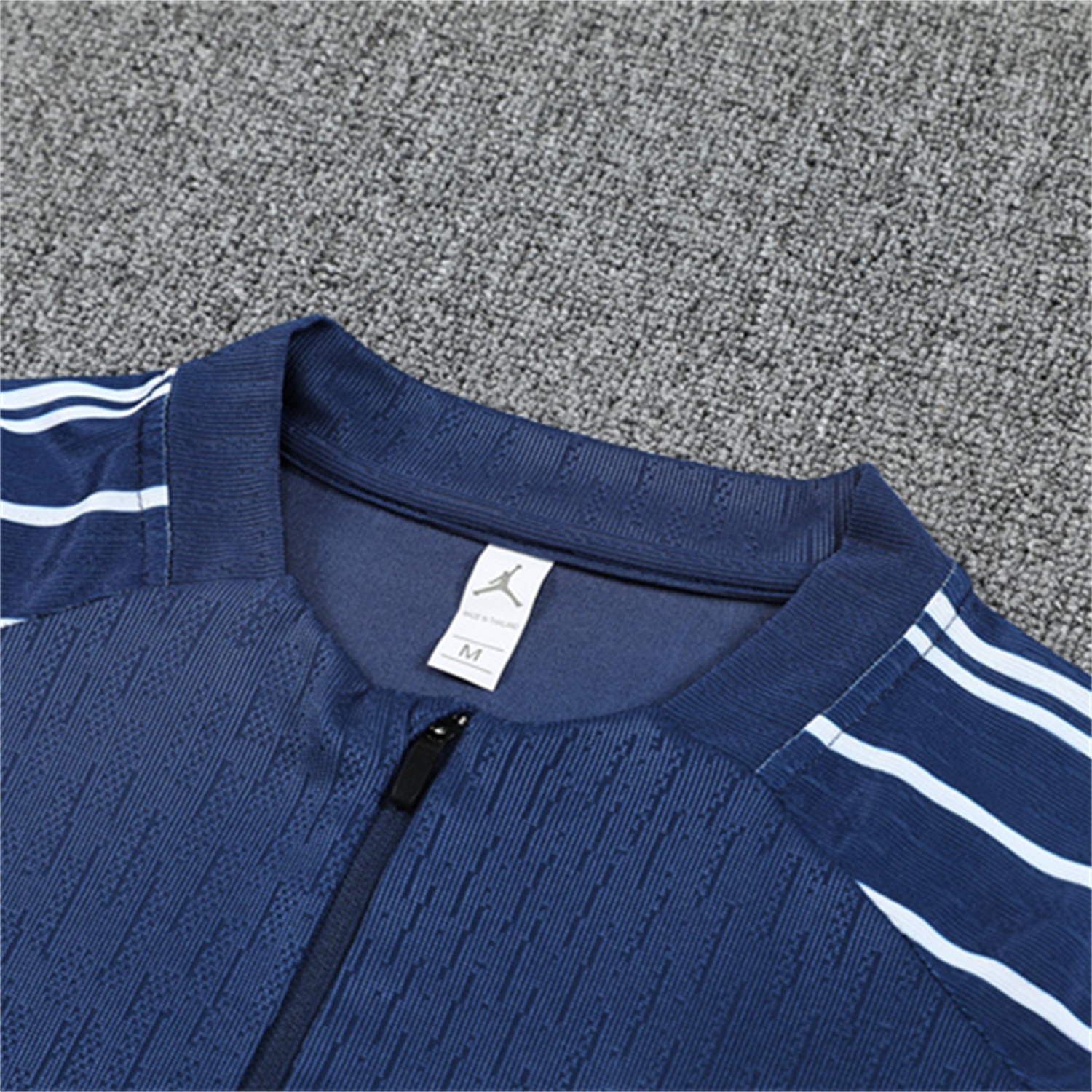 AlphaJersey-Paris Saint-Germain PSG 25-26 Kids Long Sleeve Training Set - JD White Wing Royal Blue Top and Pants