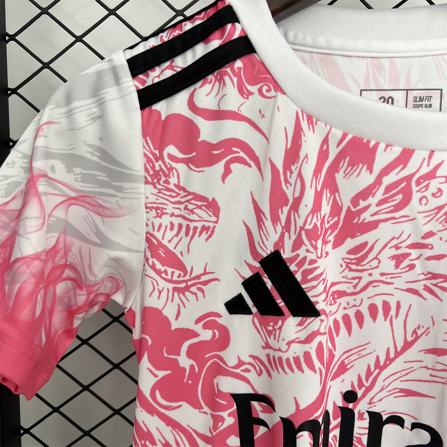 AlphaJersey-Real Madrid 25-26 Dragon Pink And Black Special Kids Kit