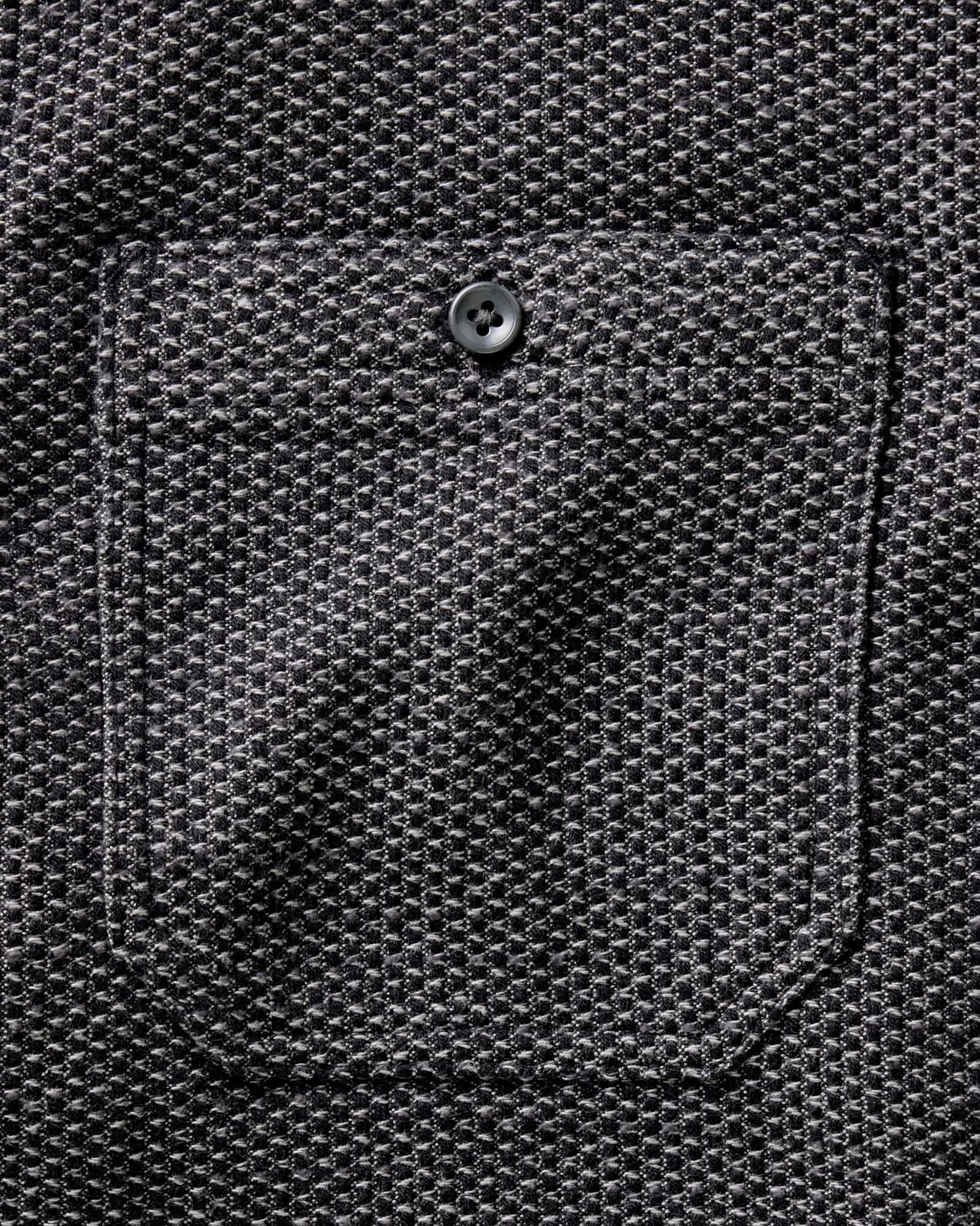 The Utility Shirt in Charcoal Sashiko | Modern Menswear by yycbvcnbmmnbm