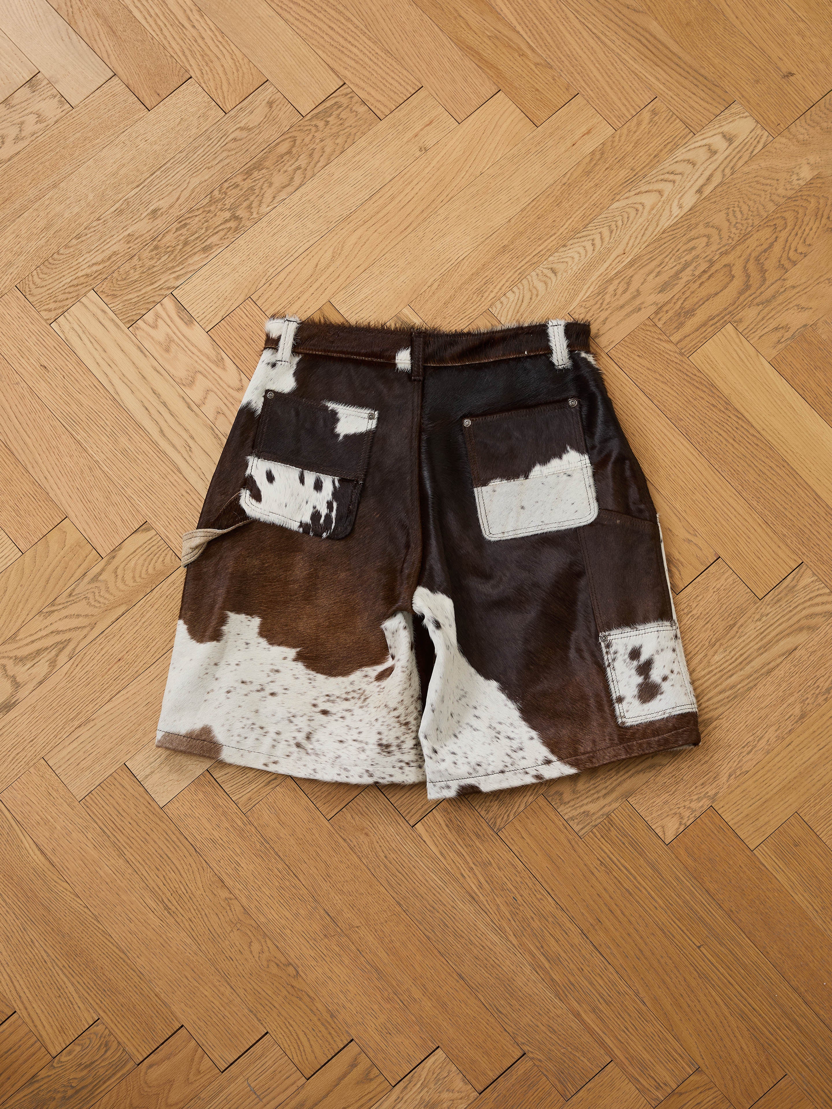 Cowhide Prairie Carpenter Shorts | Modern Menswear by yycbvcnbmmnbm