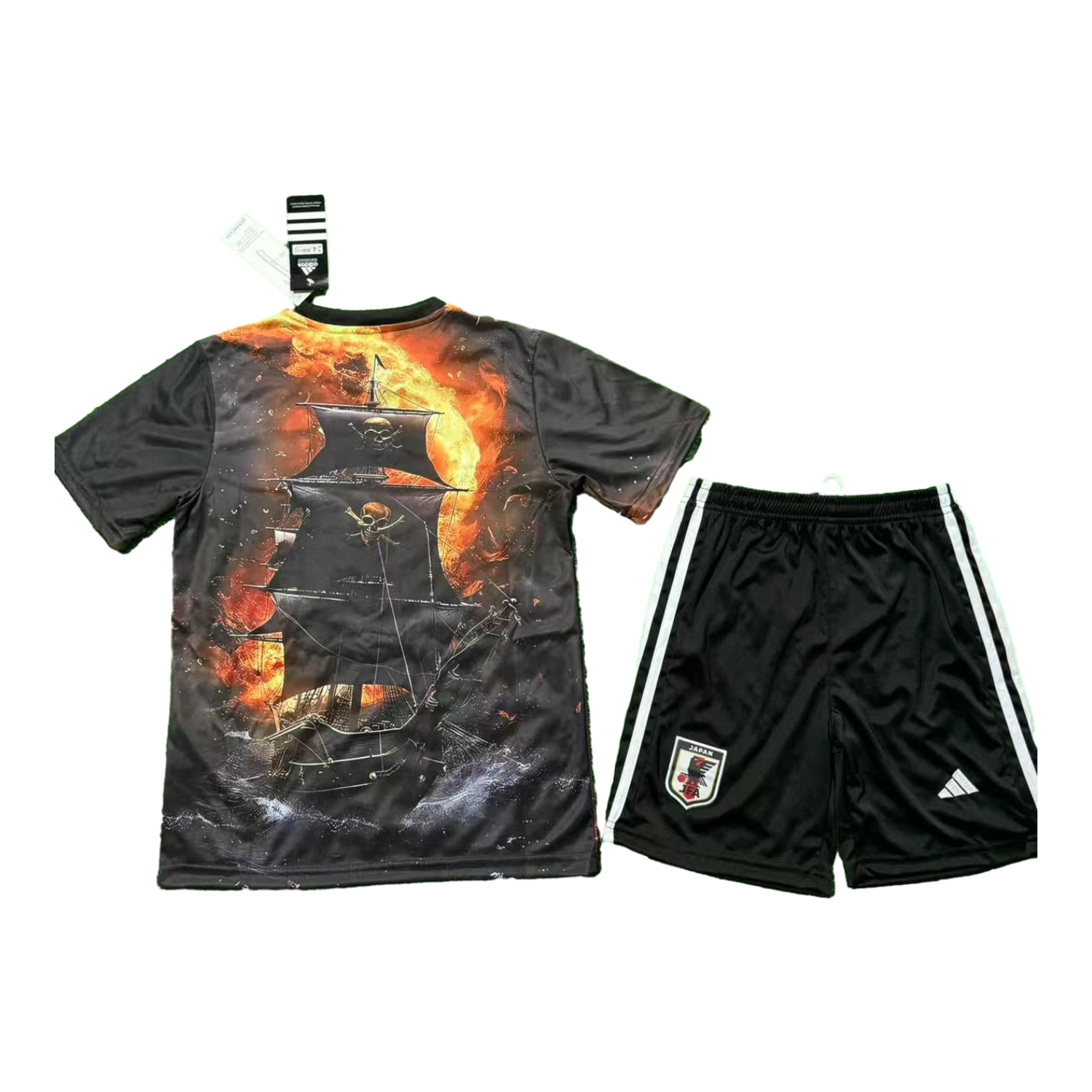 AlphaJersey-Japan 25-26 Night And Fire Luffy Black Special Kids Kit