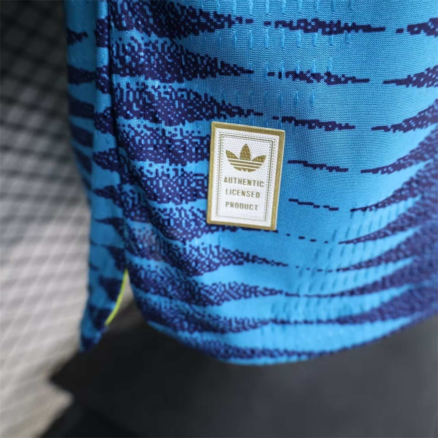 AlphaJersey-Colombia 2026 Away Blue Long Sleeves Jersey - Player Version