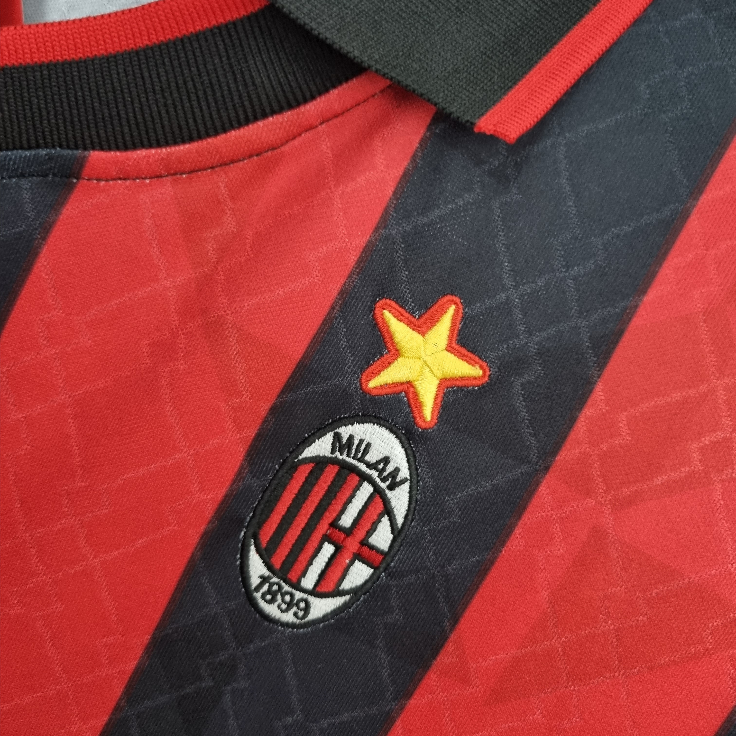 AlphaJersey-Retro AC Milan 95-96 Home Stadium Jersey