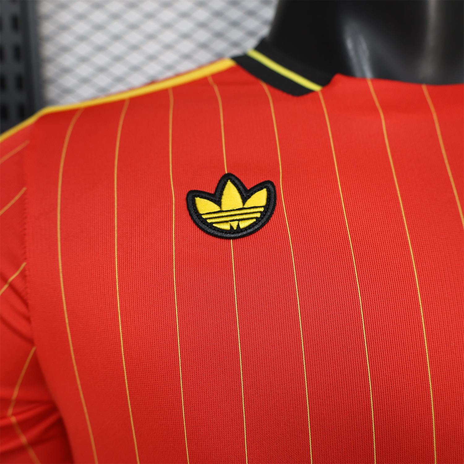 AlphaJersey-Belgium 2026 Terrace Icon Retro Casual Style Red Jersey - Player Version