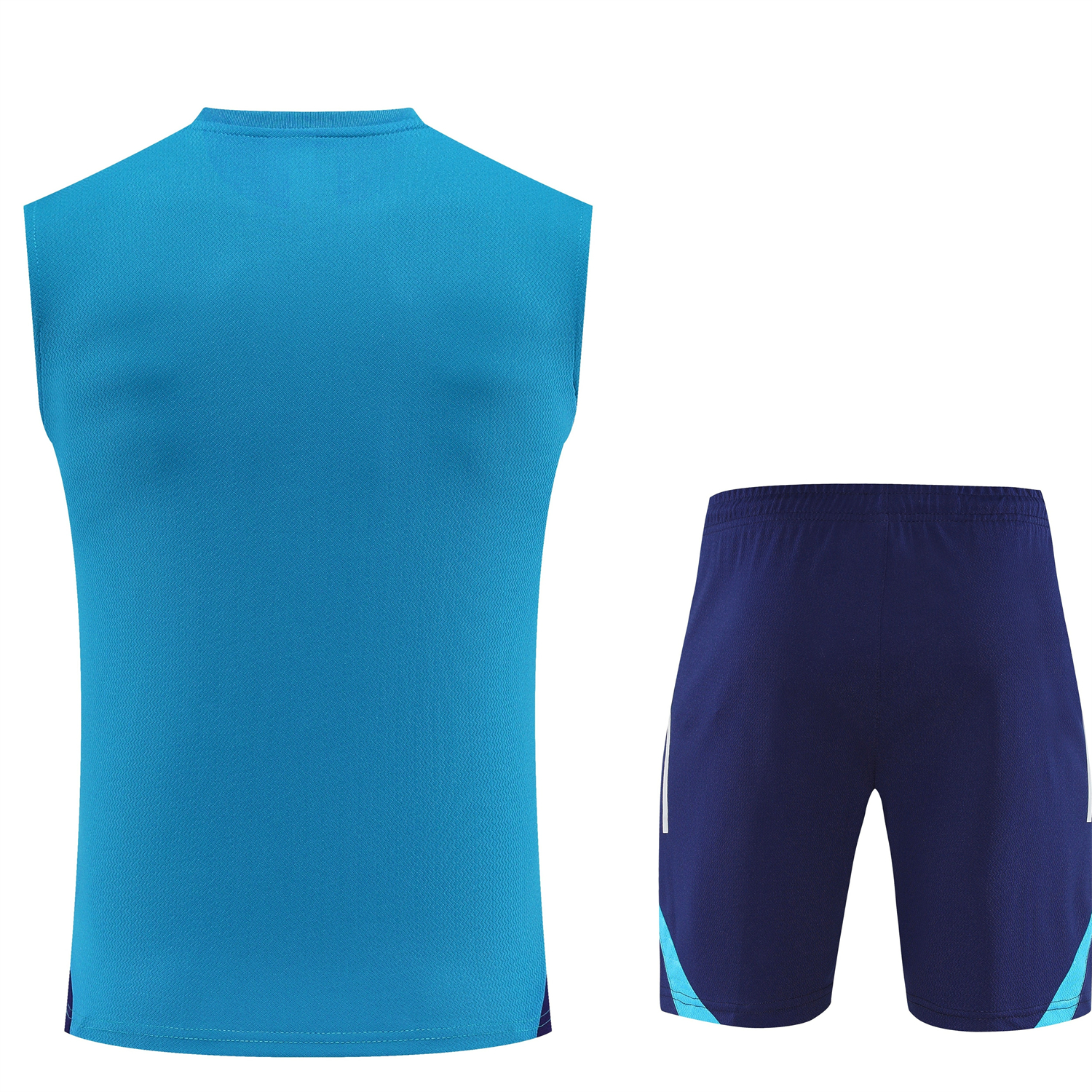 AlphaJersey-Arsenal 25-26 Vest Training Set - Light Blue Top & Royal Blue Shorts