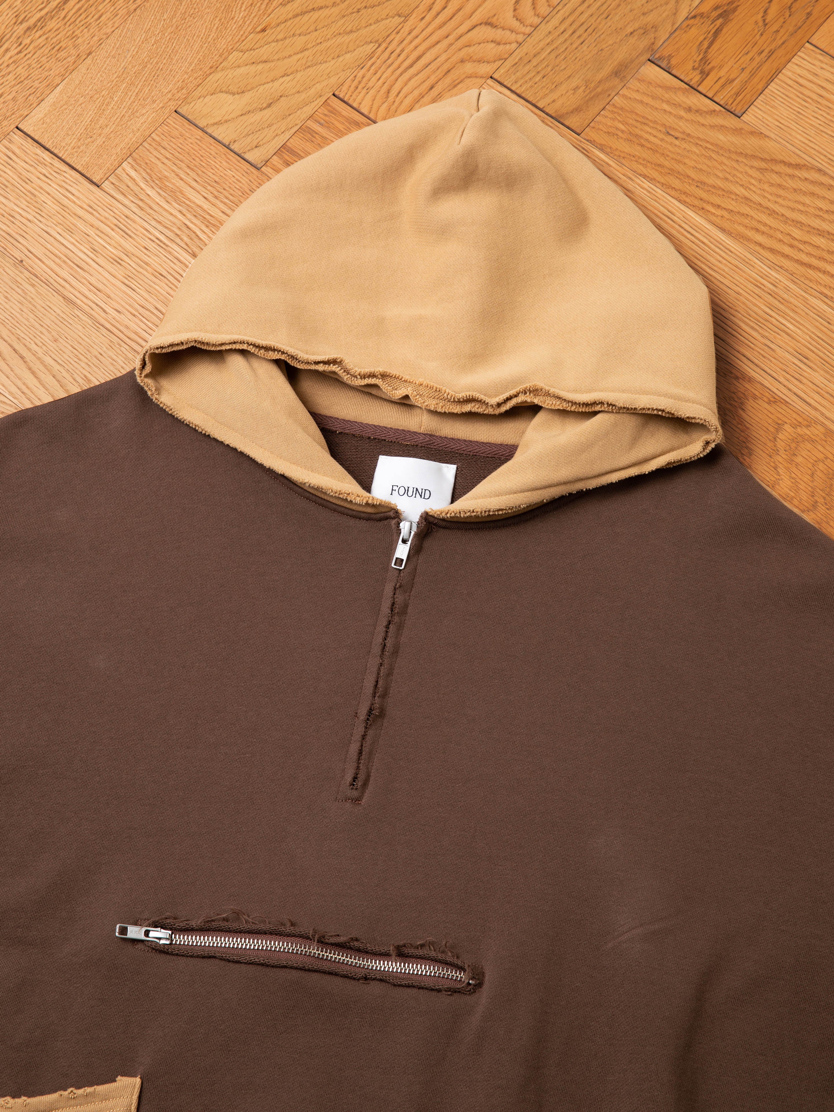 Quarter Zip Two Tone Hoodie | Modern Menswear by yycbvcnbmmnbm