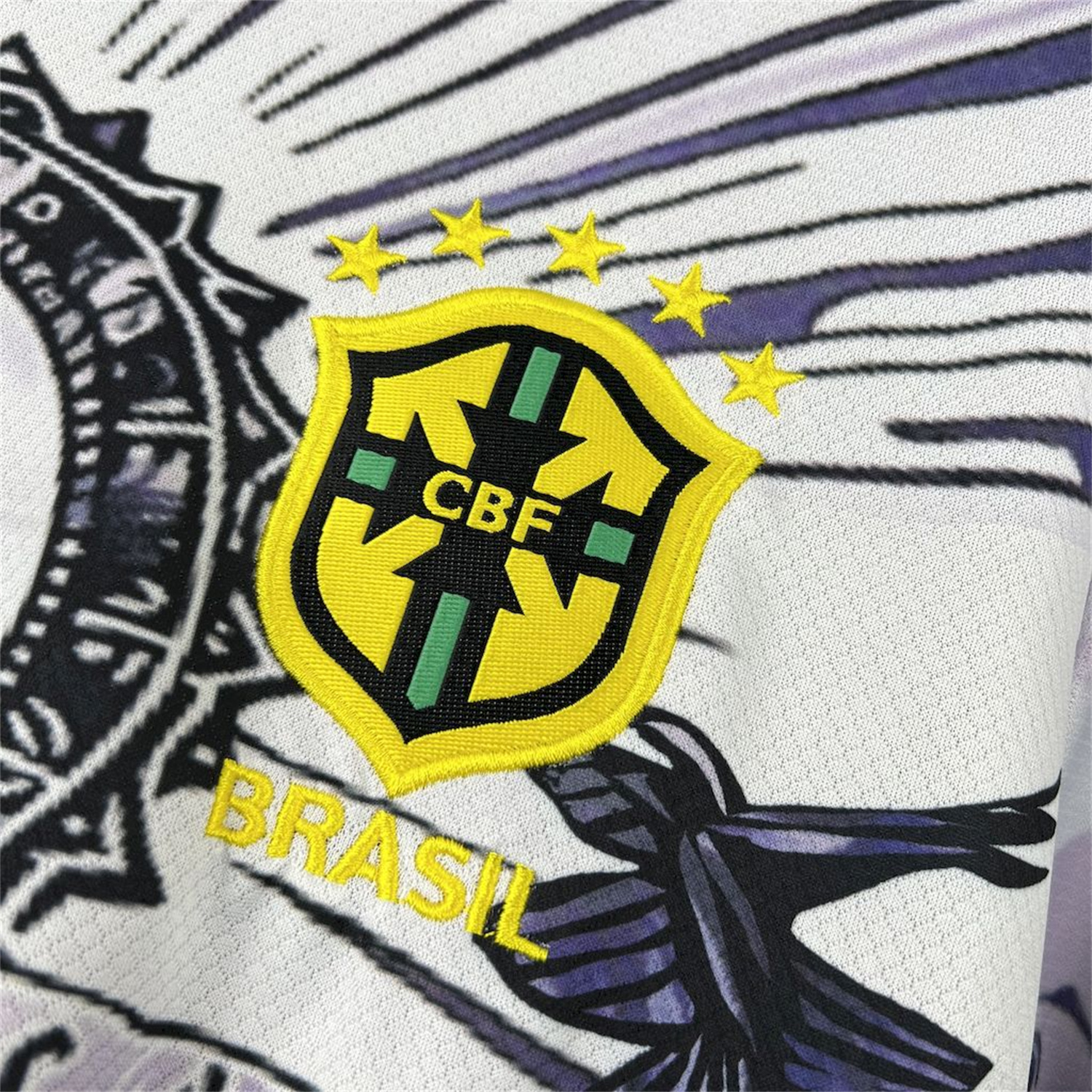 AlphaJersey-Brazil 25-26 Dark Purple Jesus Statue Special Jersey - Fans Version