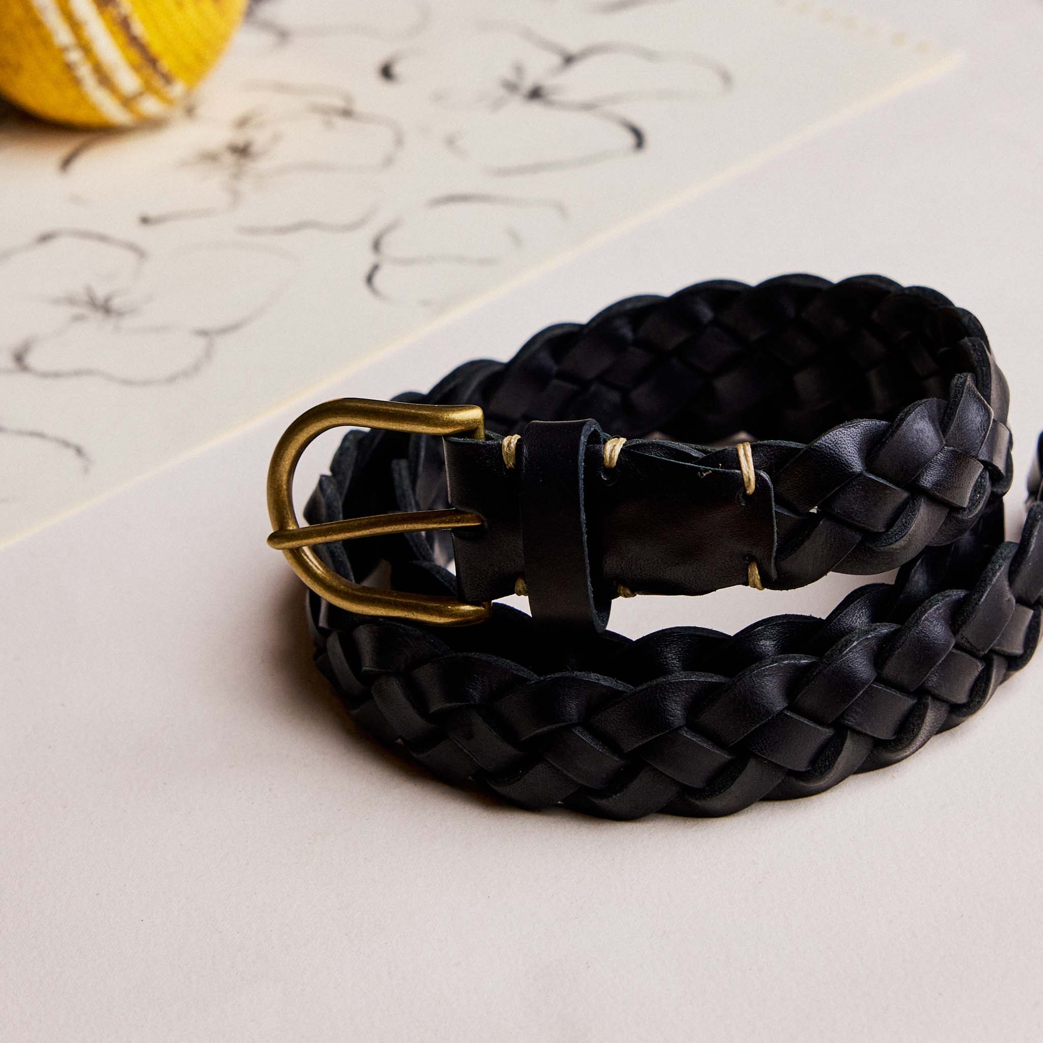 The Braided Belt in Black | Modern Menswear by yycbvcnbmmnbm