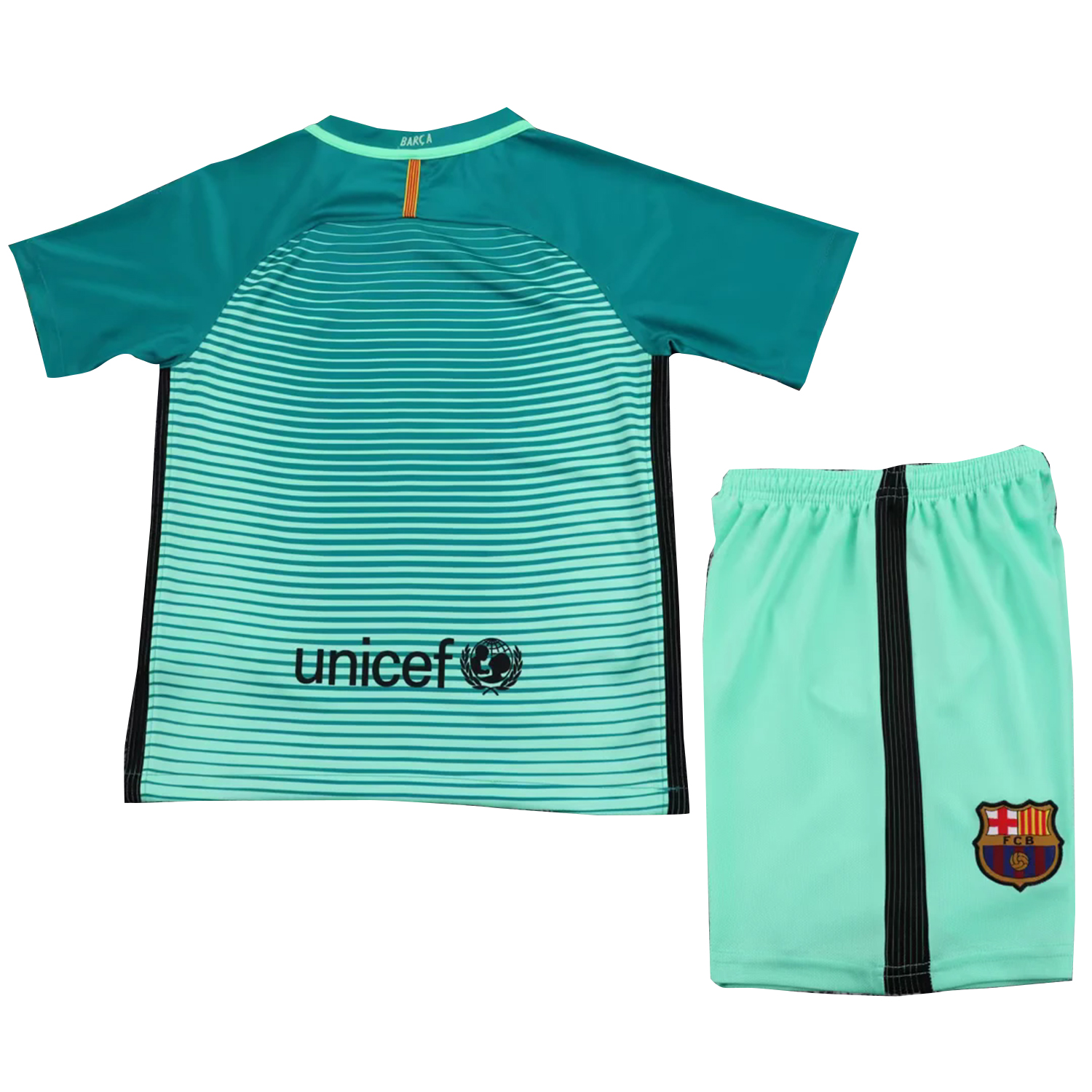 AlphaJersey-Retro Barcelona 2016-17 Third Kids Kit