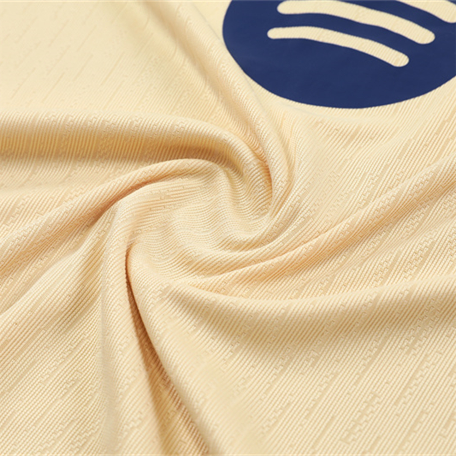 AlphaJersey-Barcelona 25-26 Kids Long Sleeve Training Set - Player Version - Light Yellow Top and Blue Pants